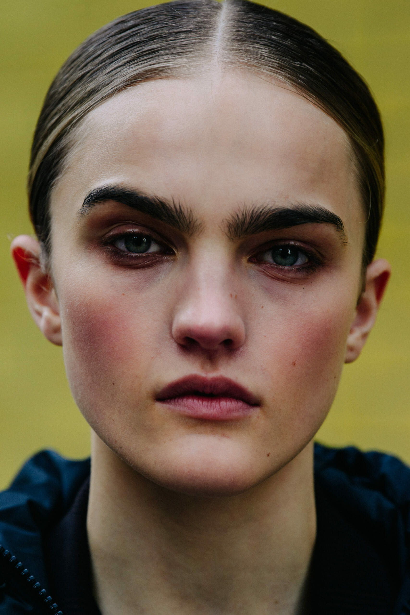 Model with blue eyes