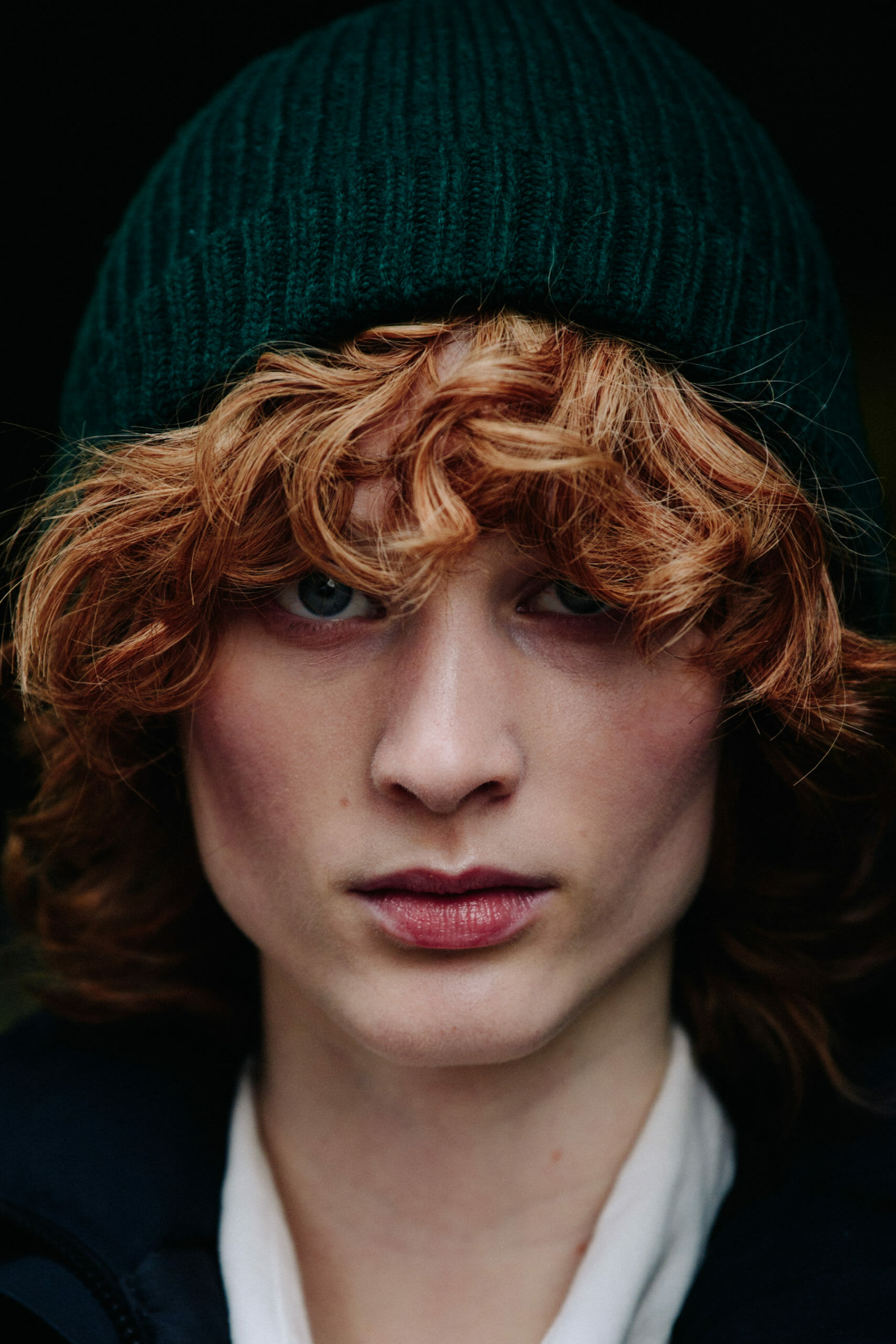 American model with ginger hair