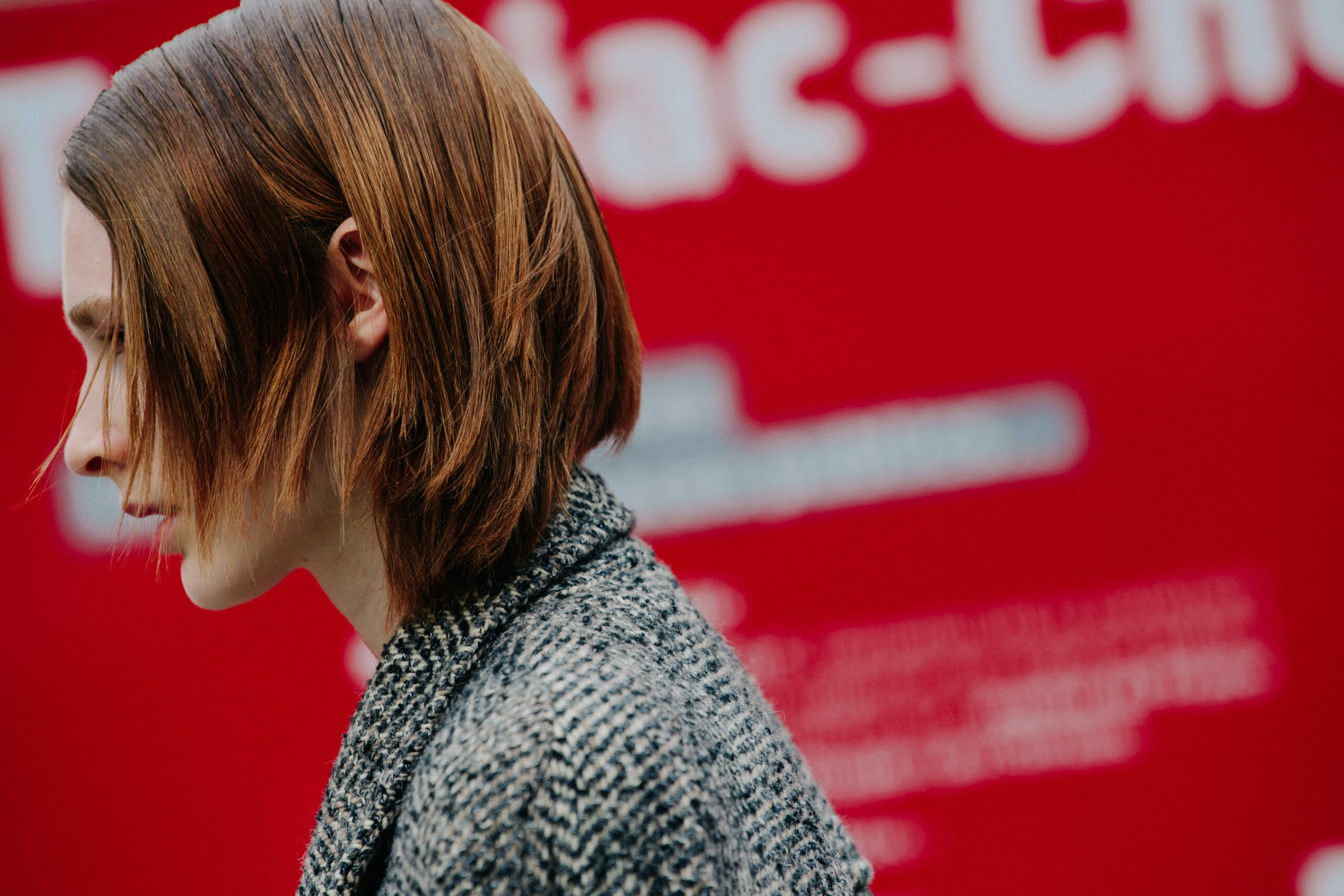 American model wearing Celine