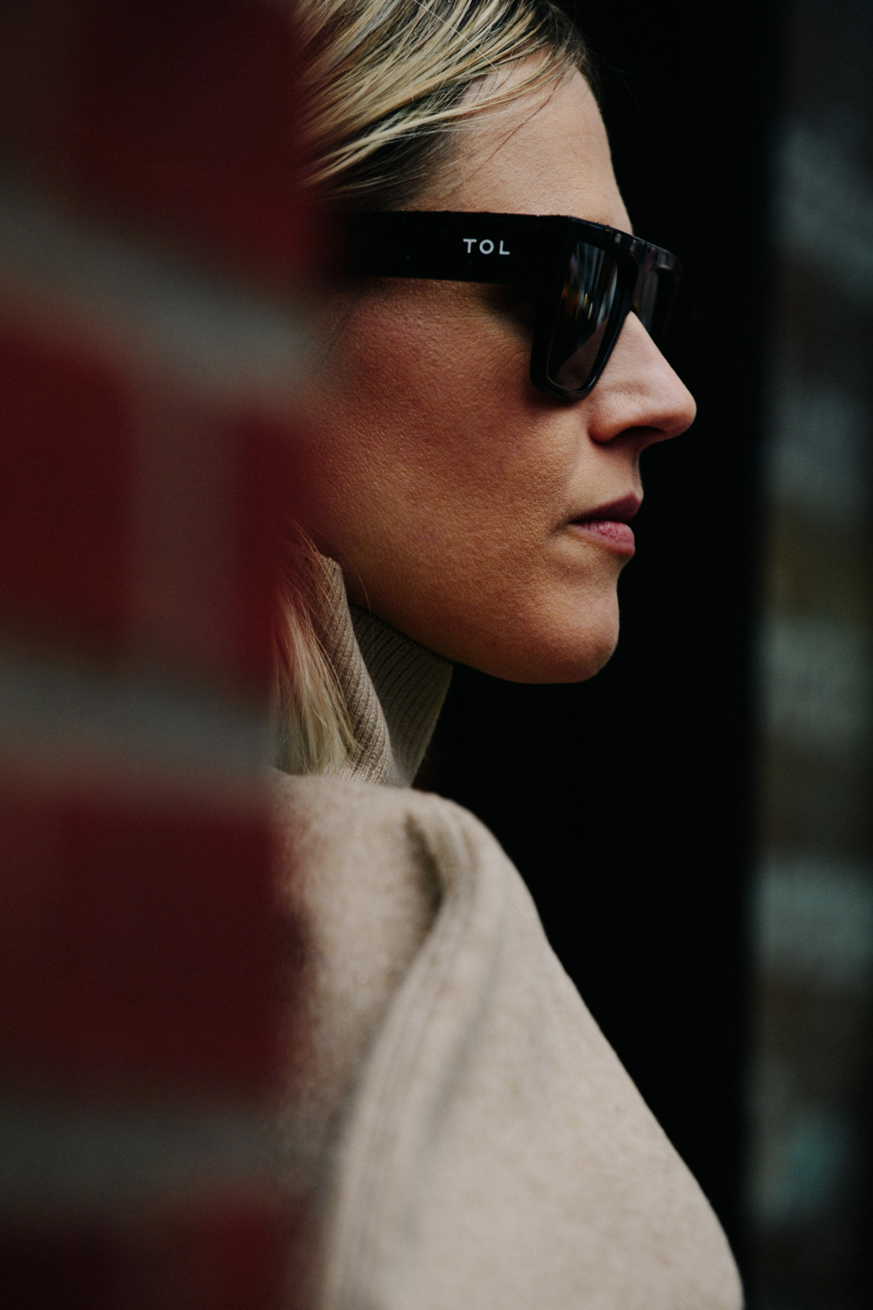 Woman wearing Tol sunglasses