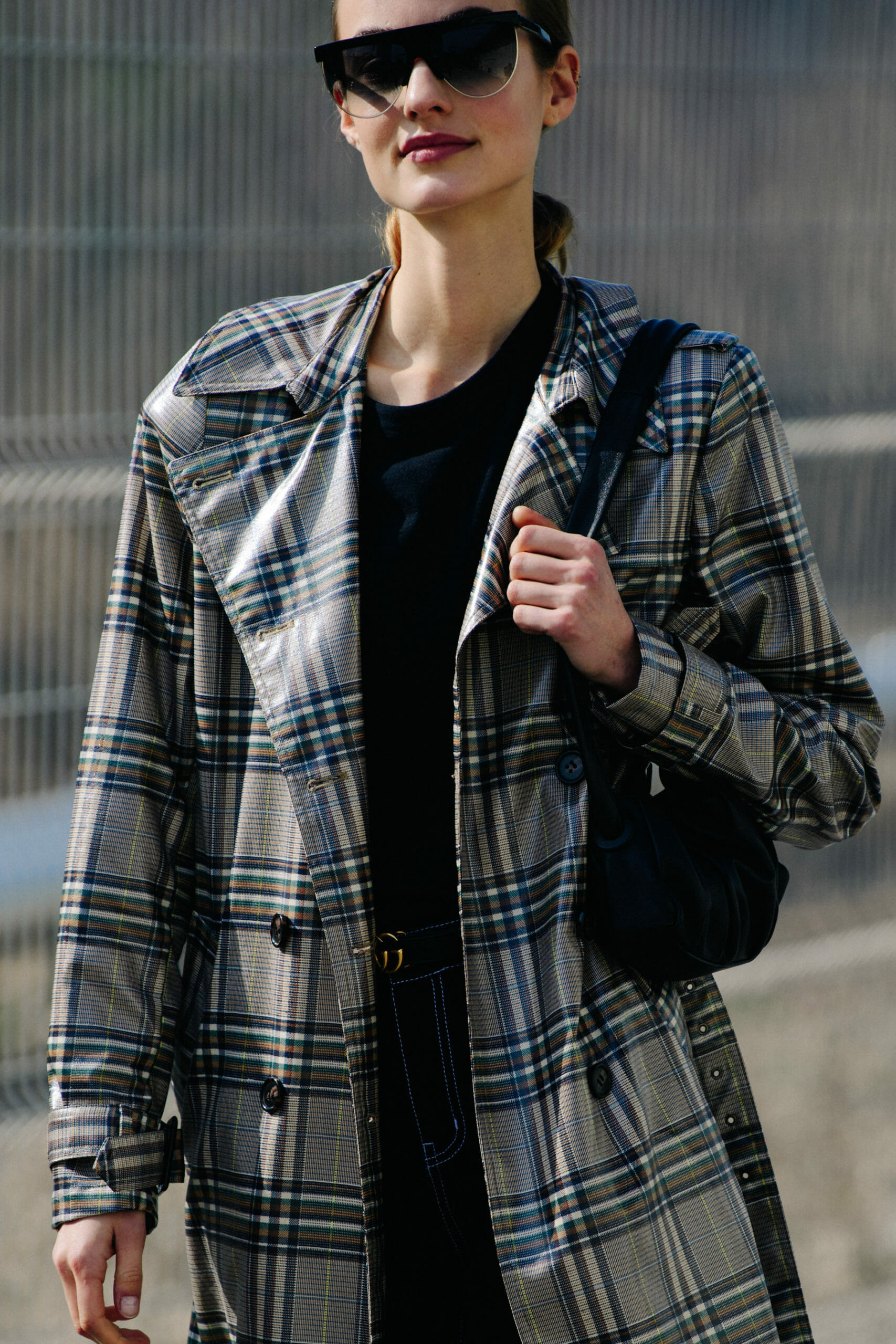 Model wearing winter coat