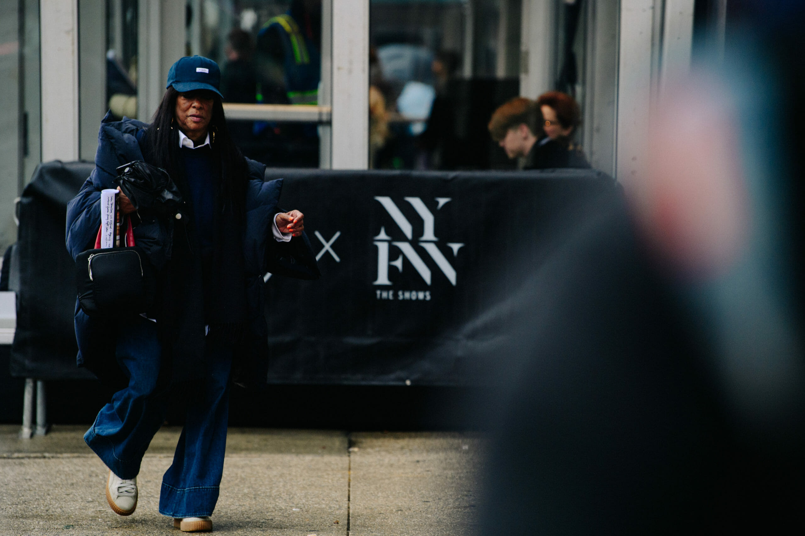 Woman wearing denim jeans