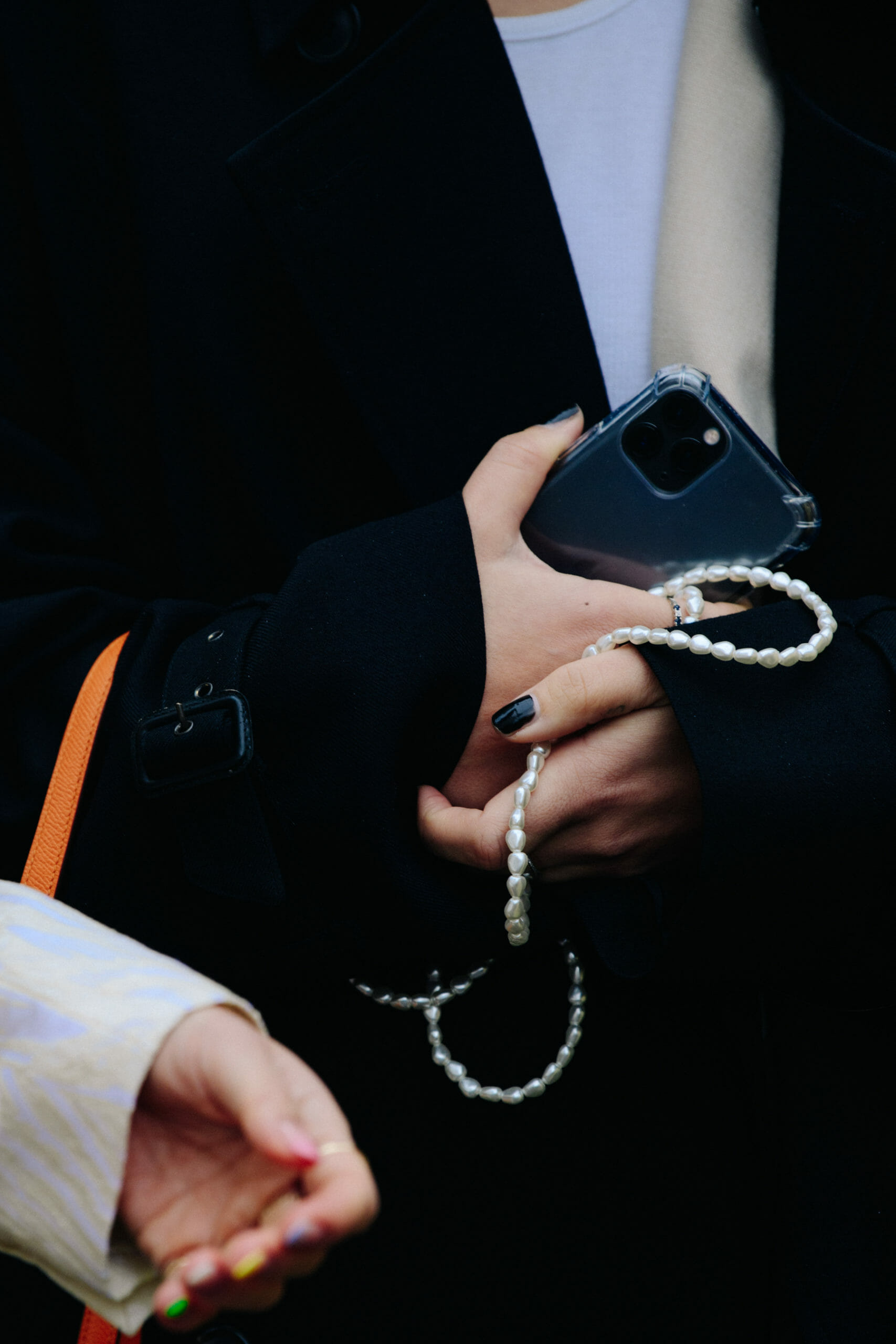 Woman carrying iPhone