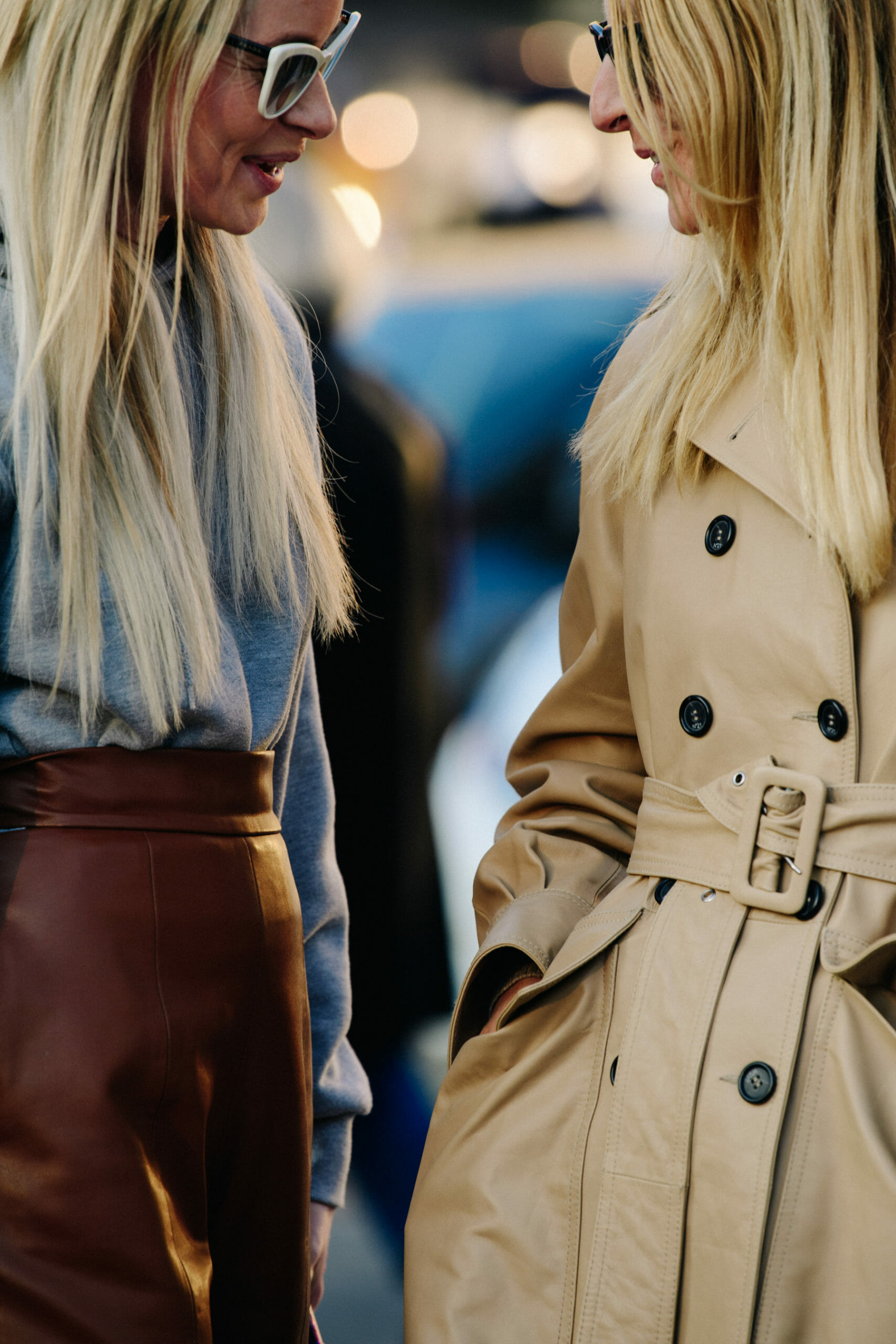 Women wearing brown
