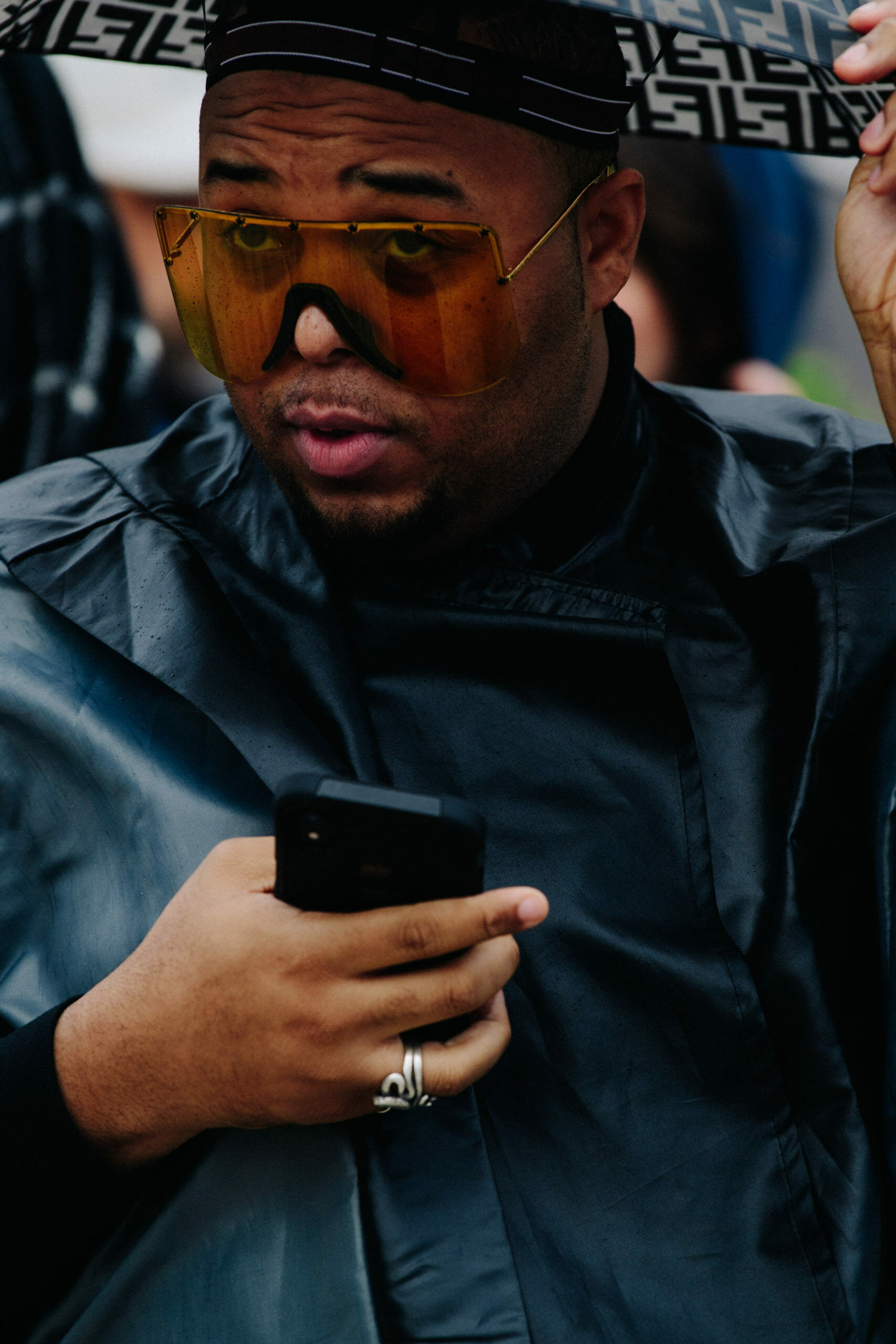 Man wearing Fendi hat