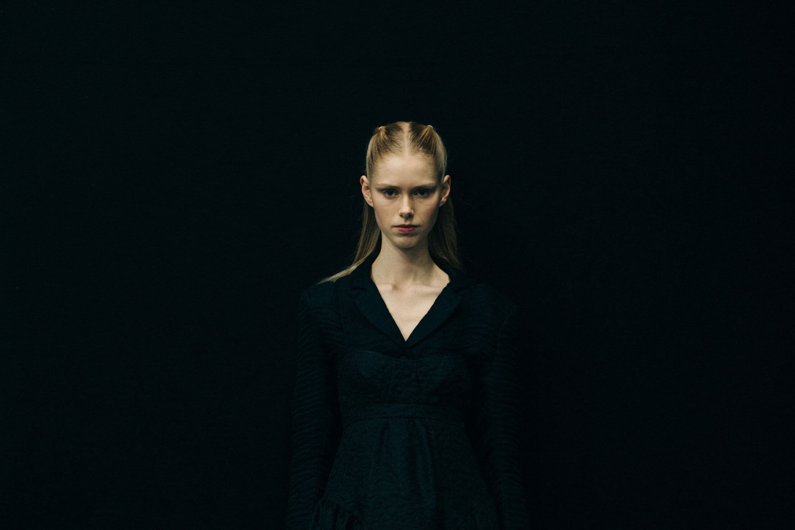 Models wearing dark Cecilie Bahnsen dresses