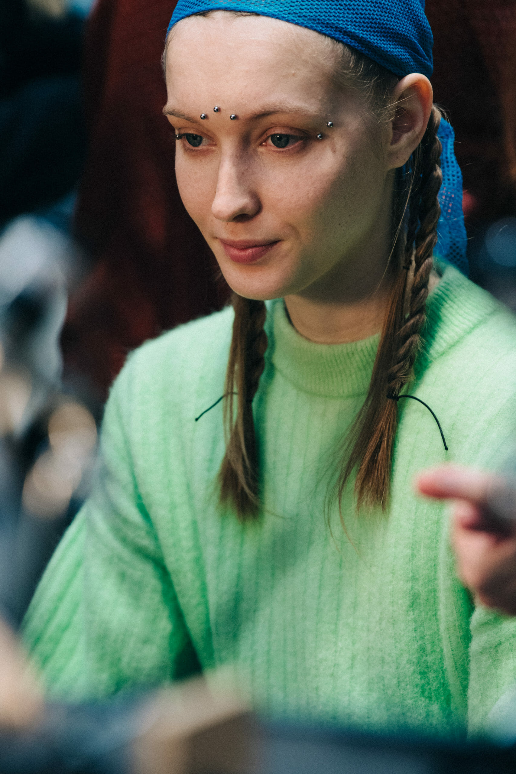 Model in hair and makeup