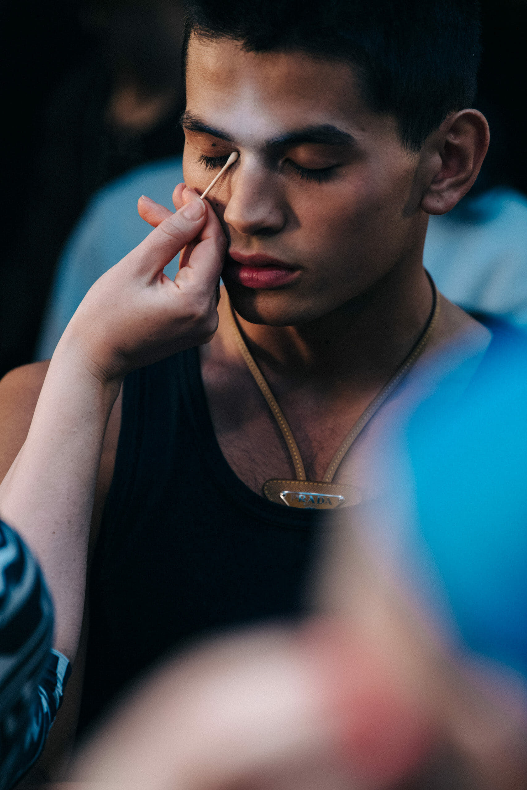 Model in hair and makeup