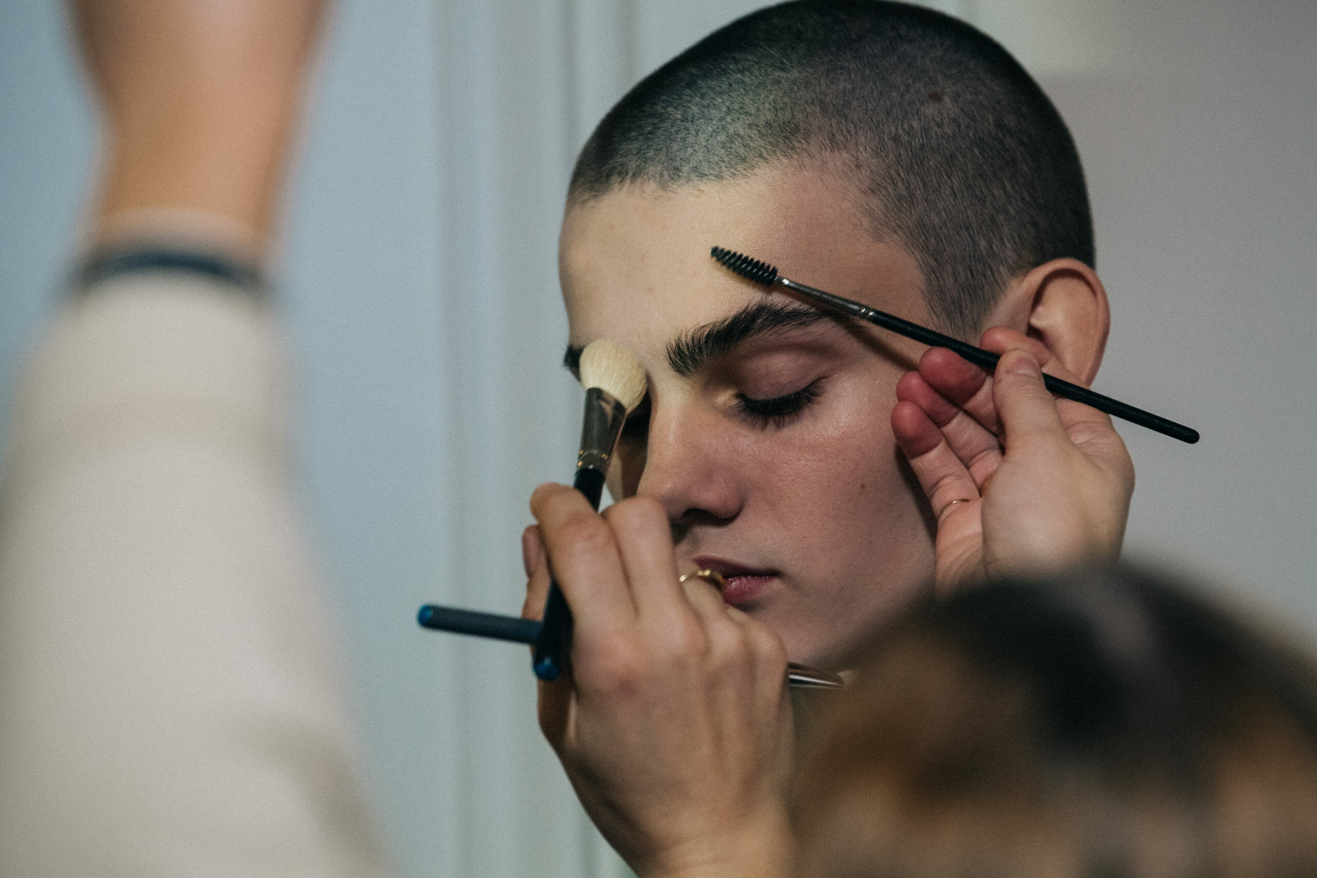 Model in hair and makeup