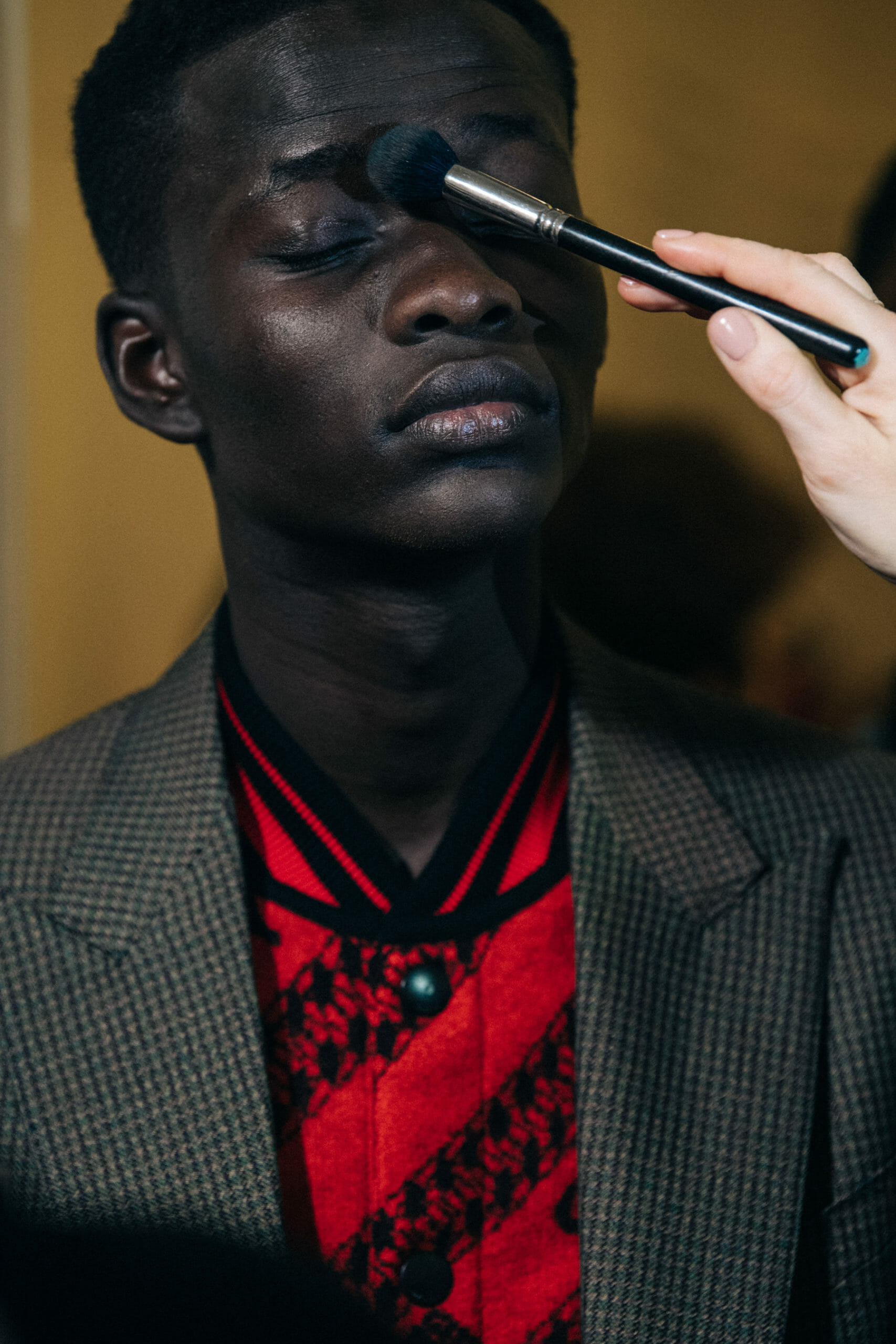 Model in hair and makeup