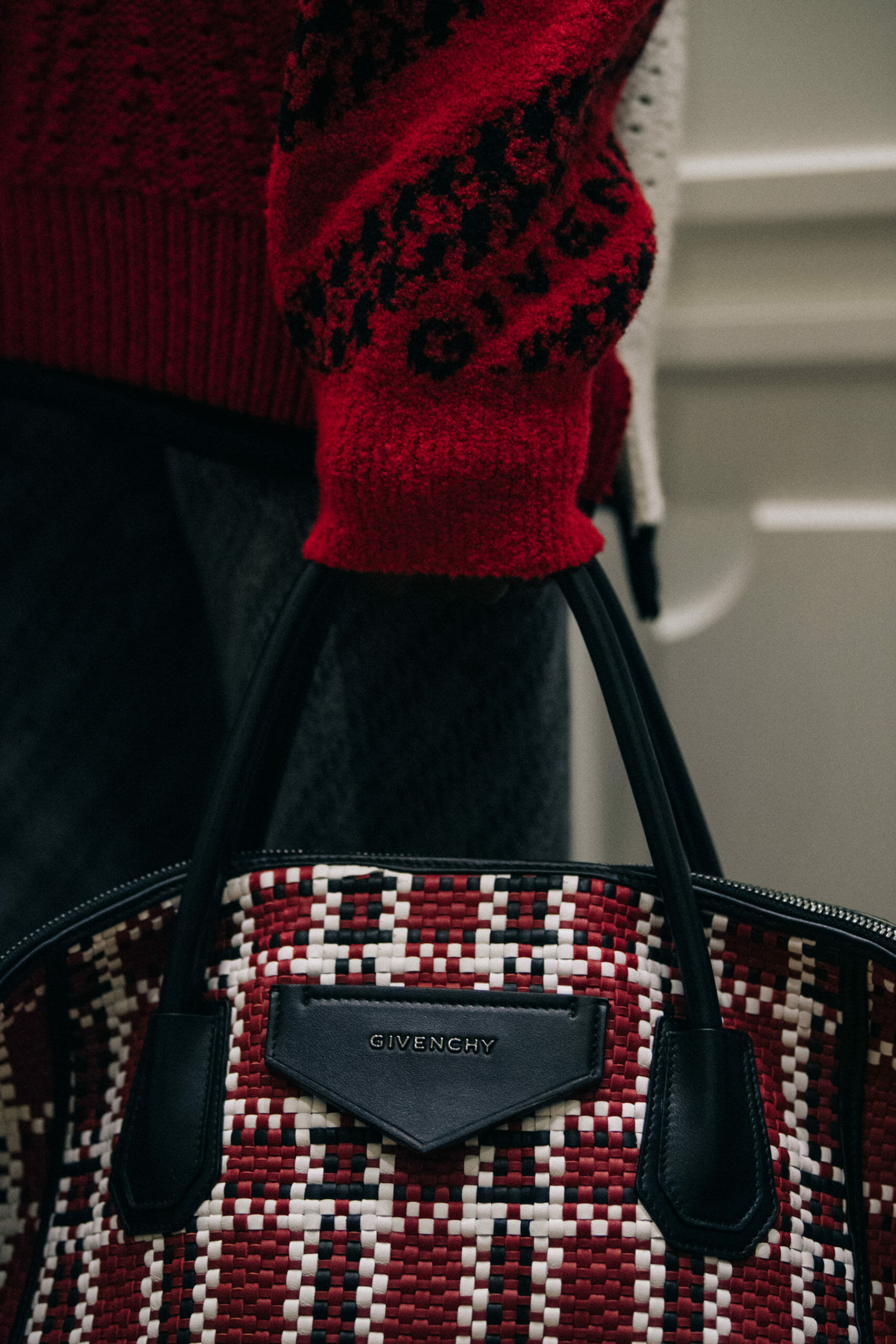 Model carrying Givenchy bag