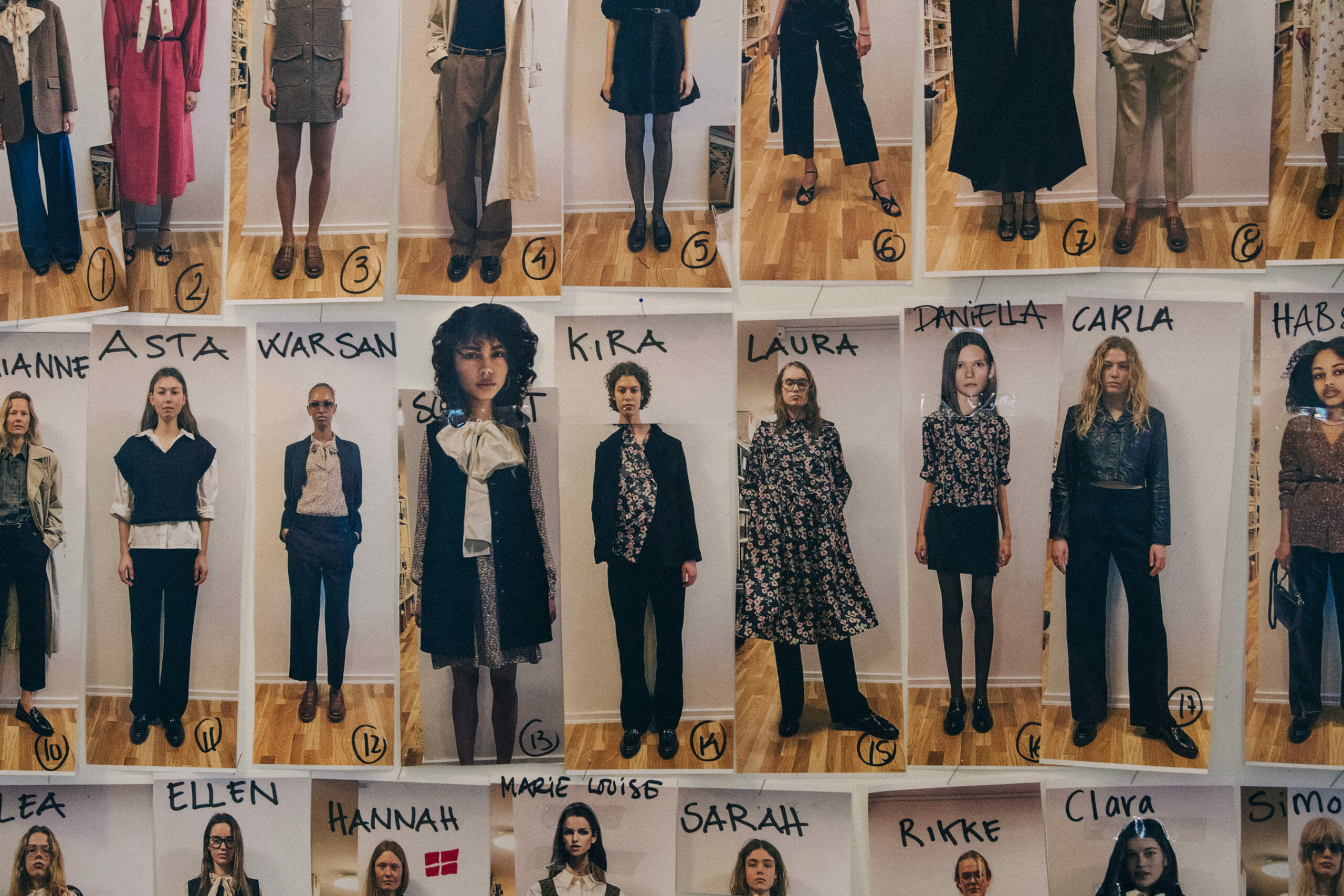 Model board backstage
