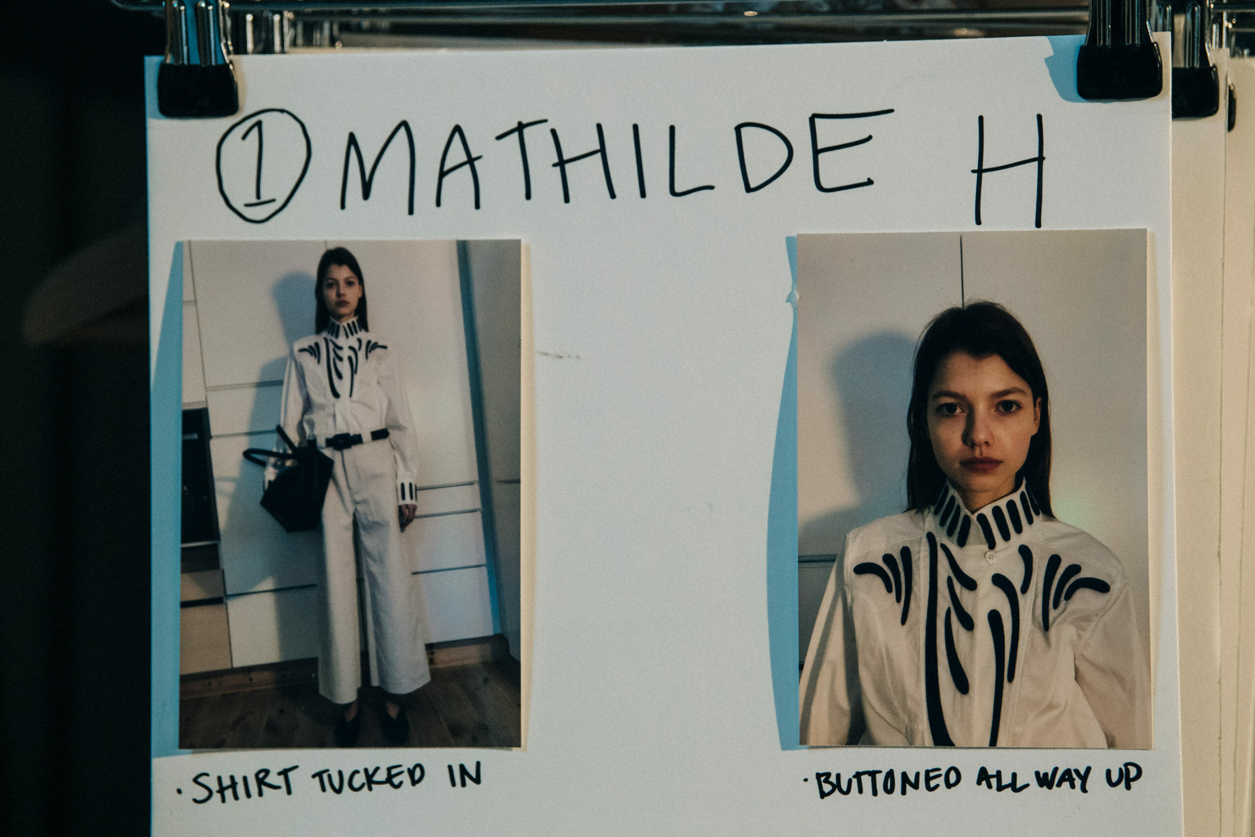 Model card at Rodebjer