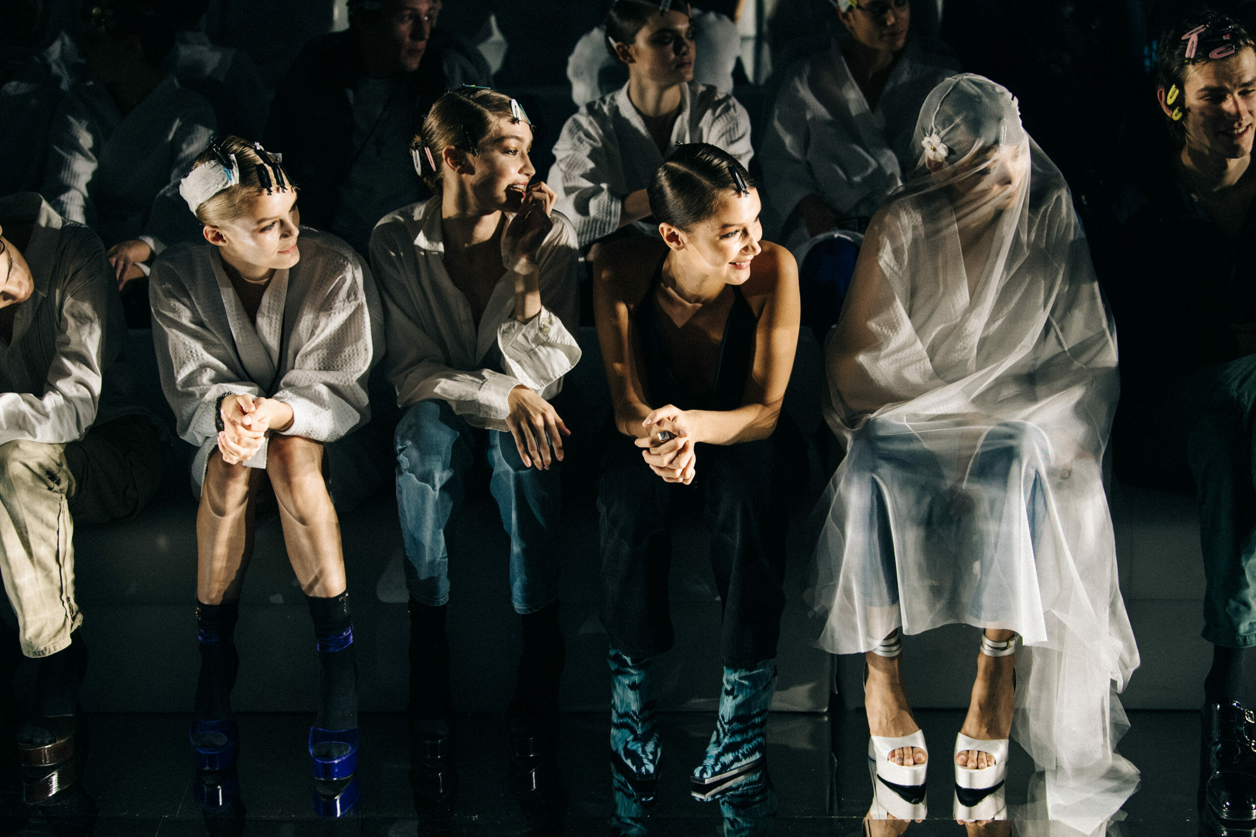 Models at rehearsal