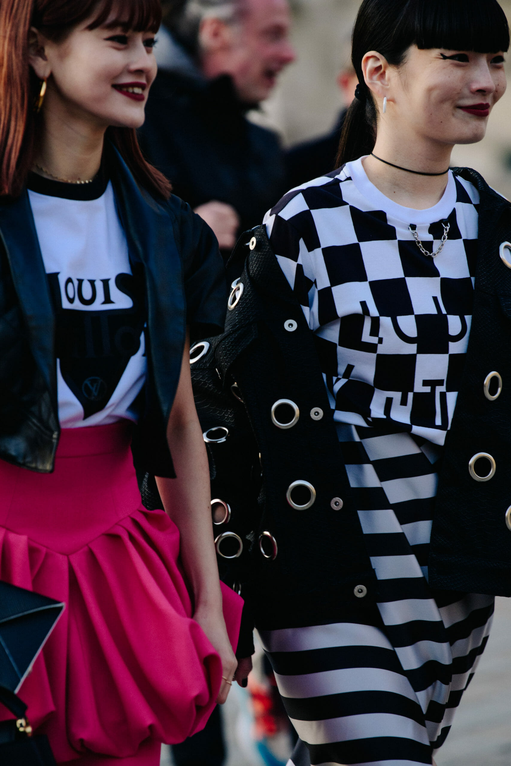 Woman wearing Louis Vuitton