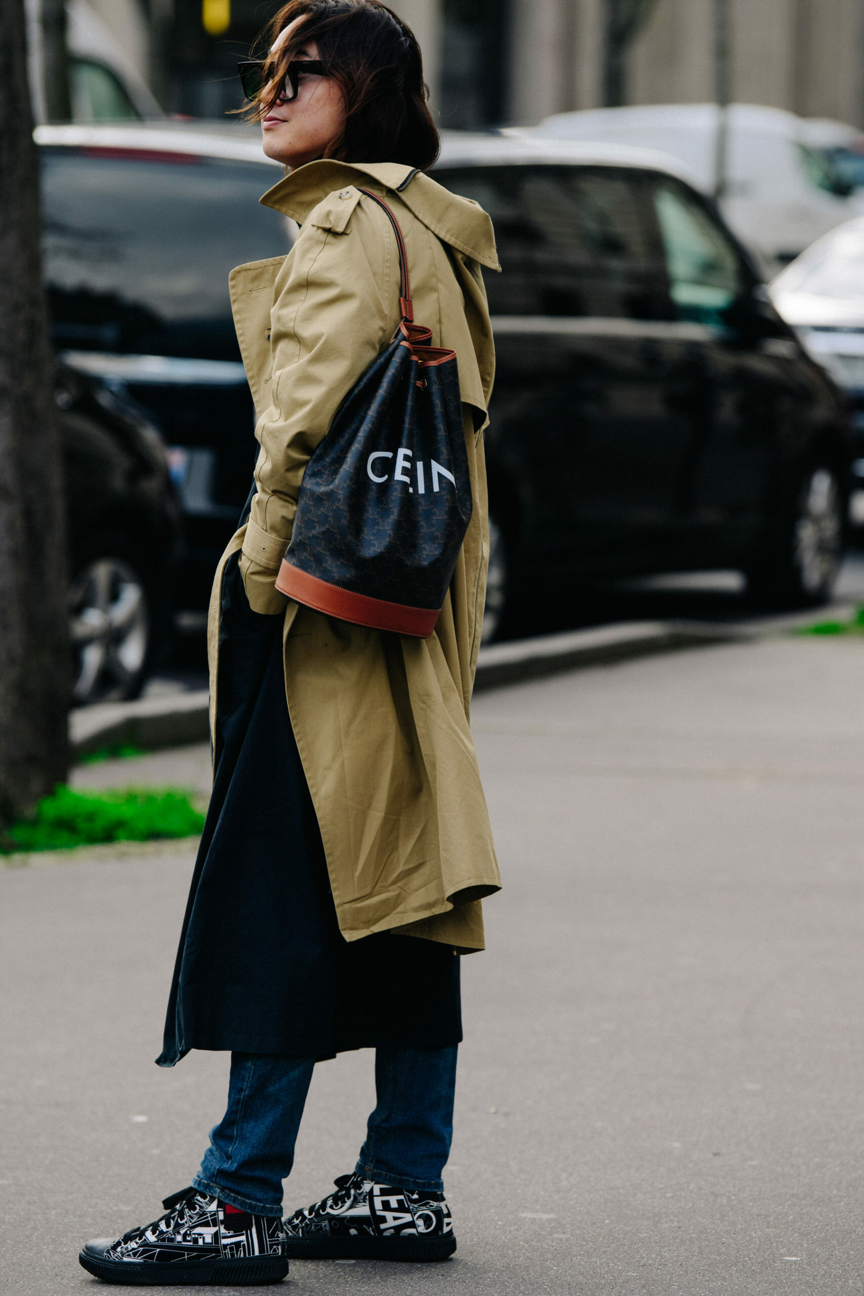 Woman carrying Celine bag
