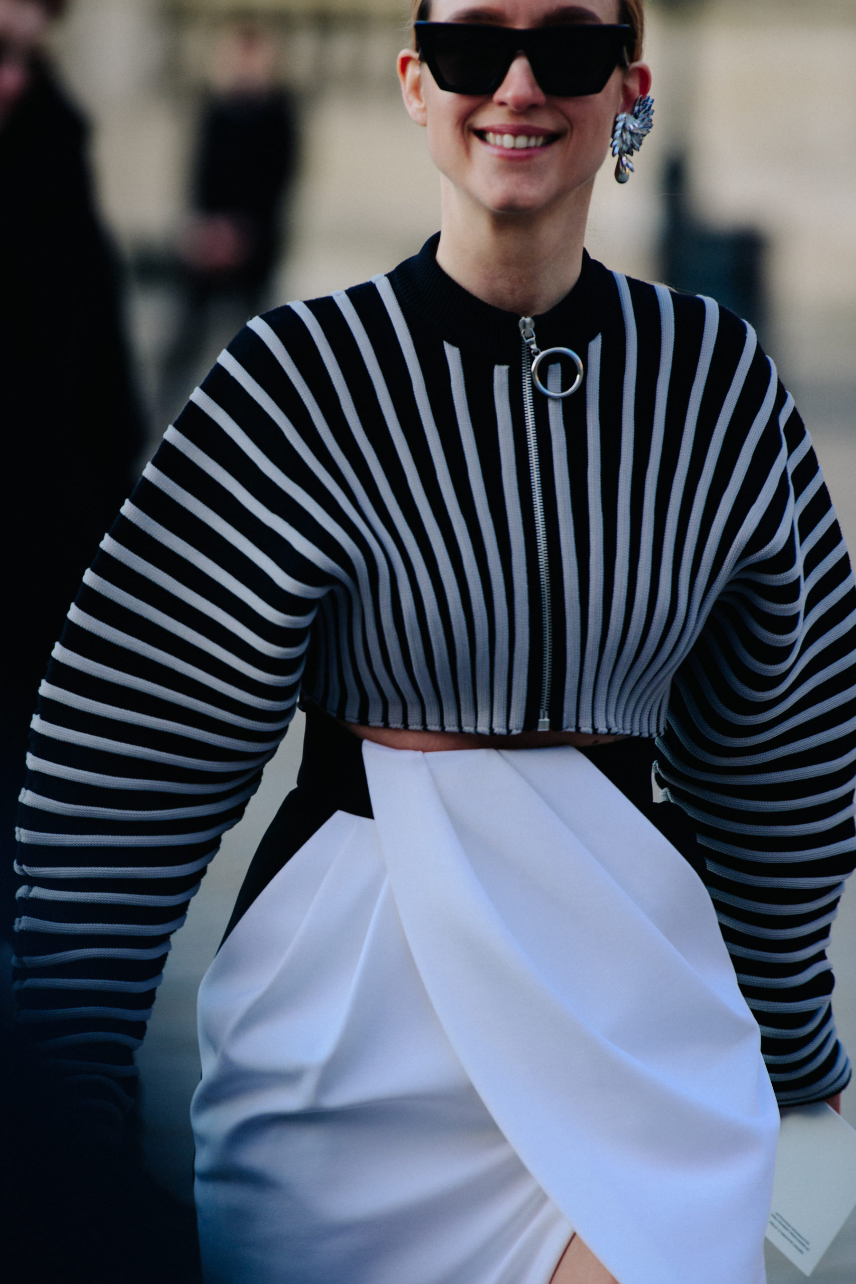 Woman wearing Louis Vuitton