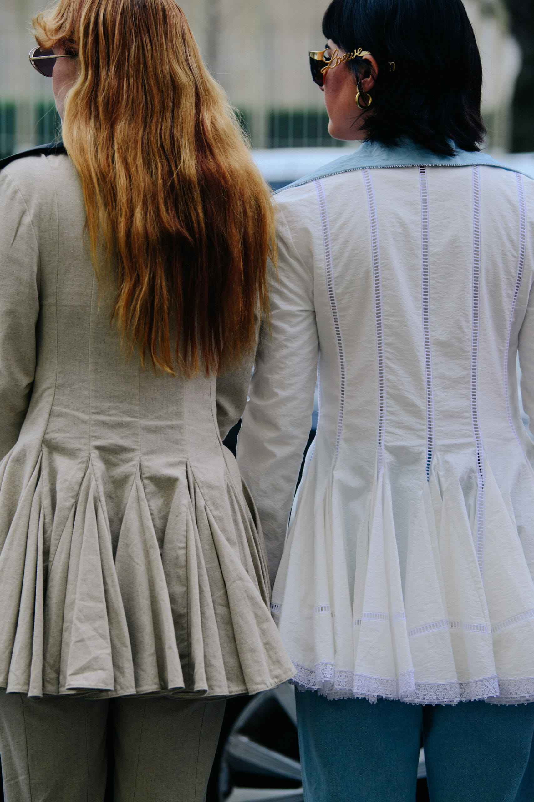 Two bloggers wearing white