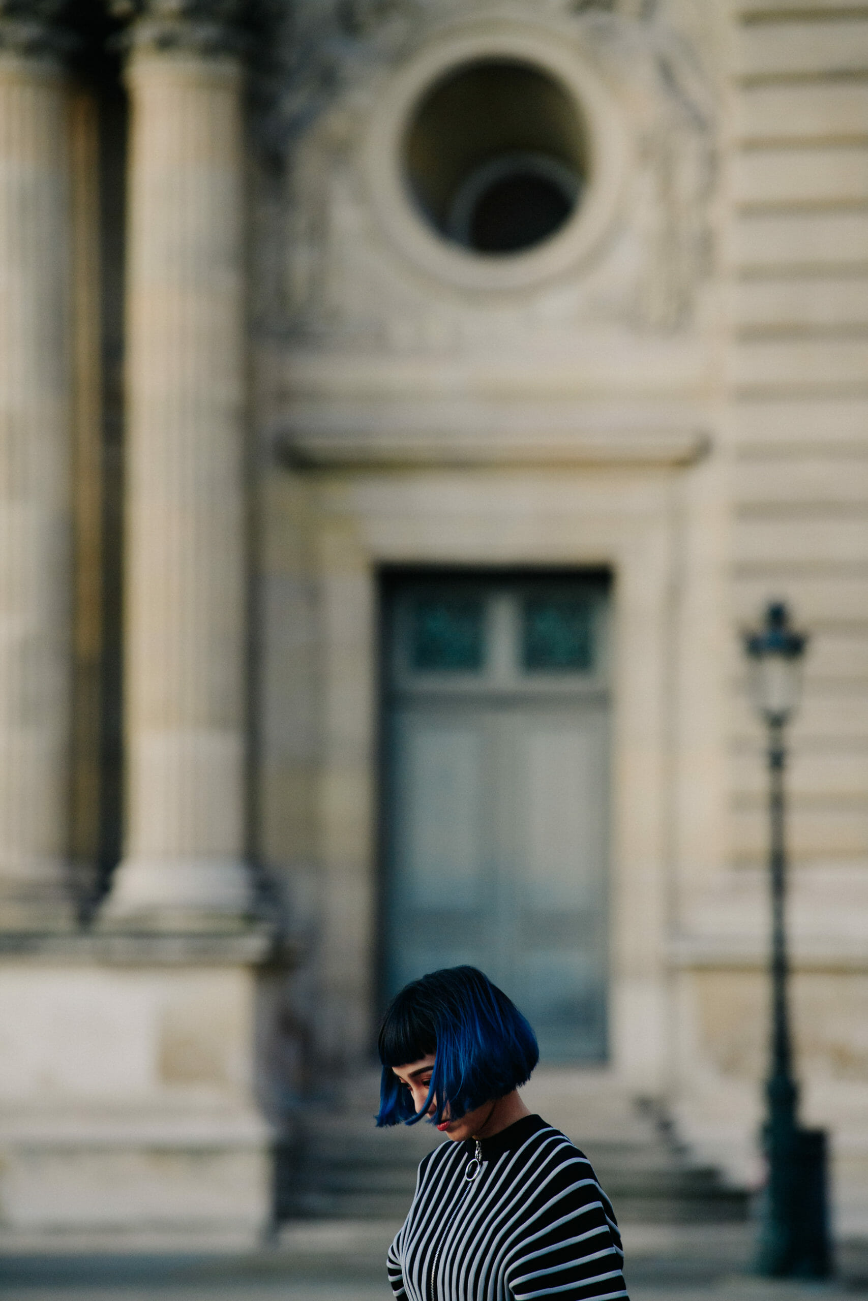 Woman wearing Louis Vuitton