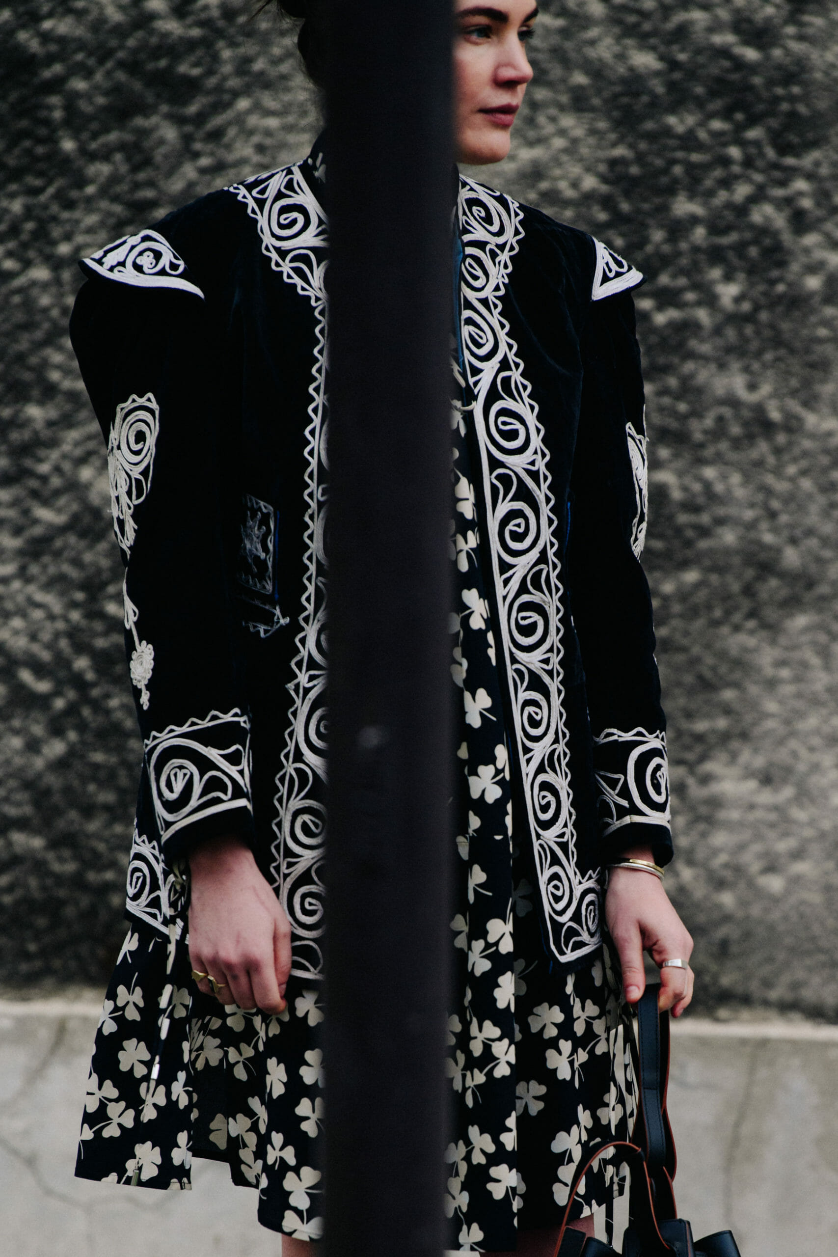 American woman wearing floral dress