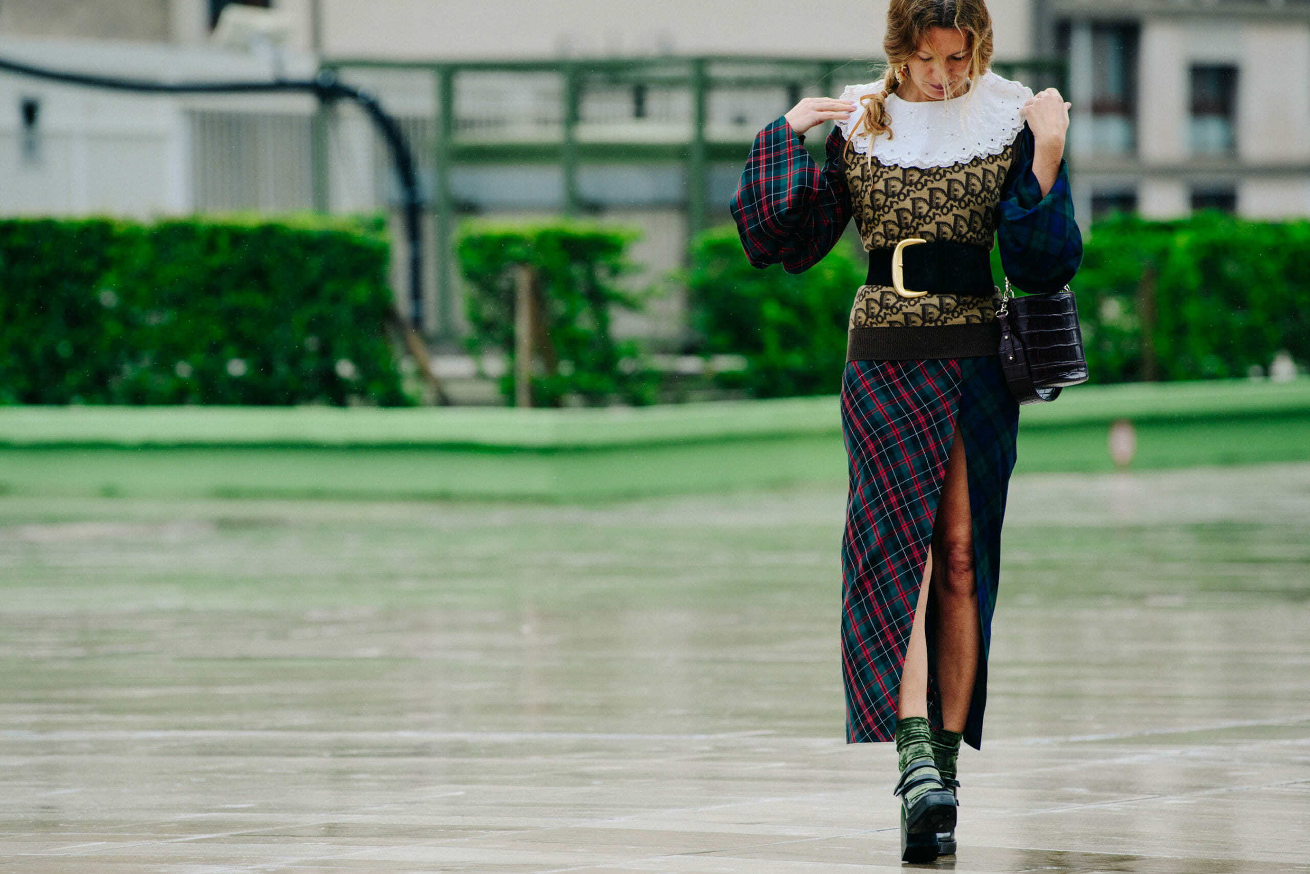 Woman wearing Dior