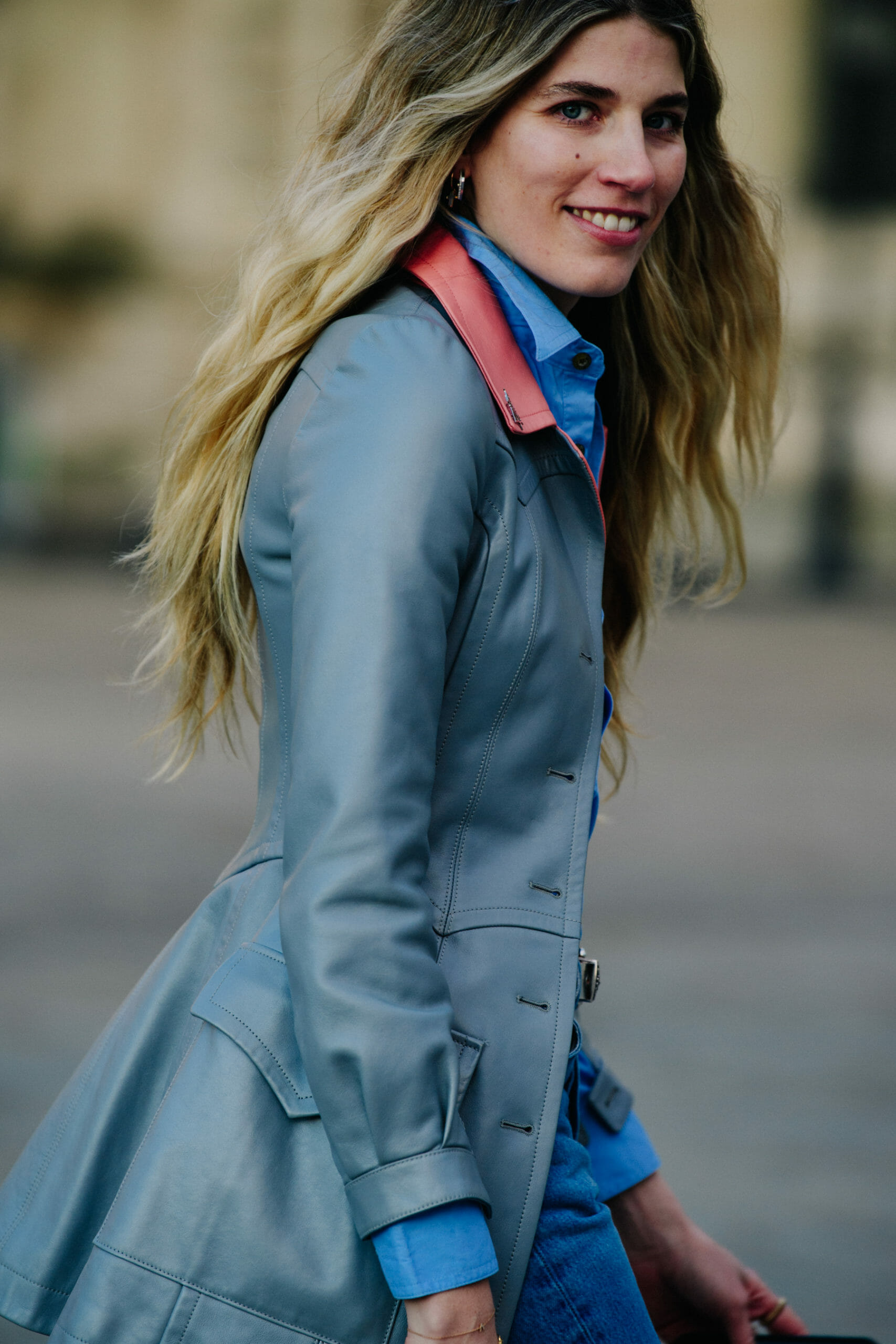 Woman wearing Louis Vuitton