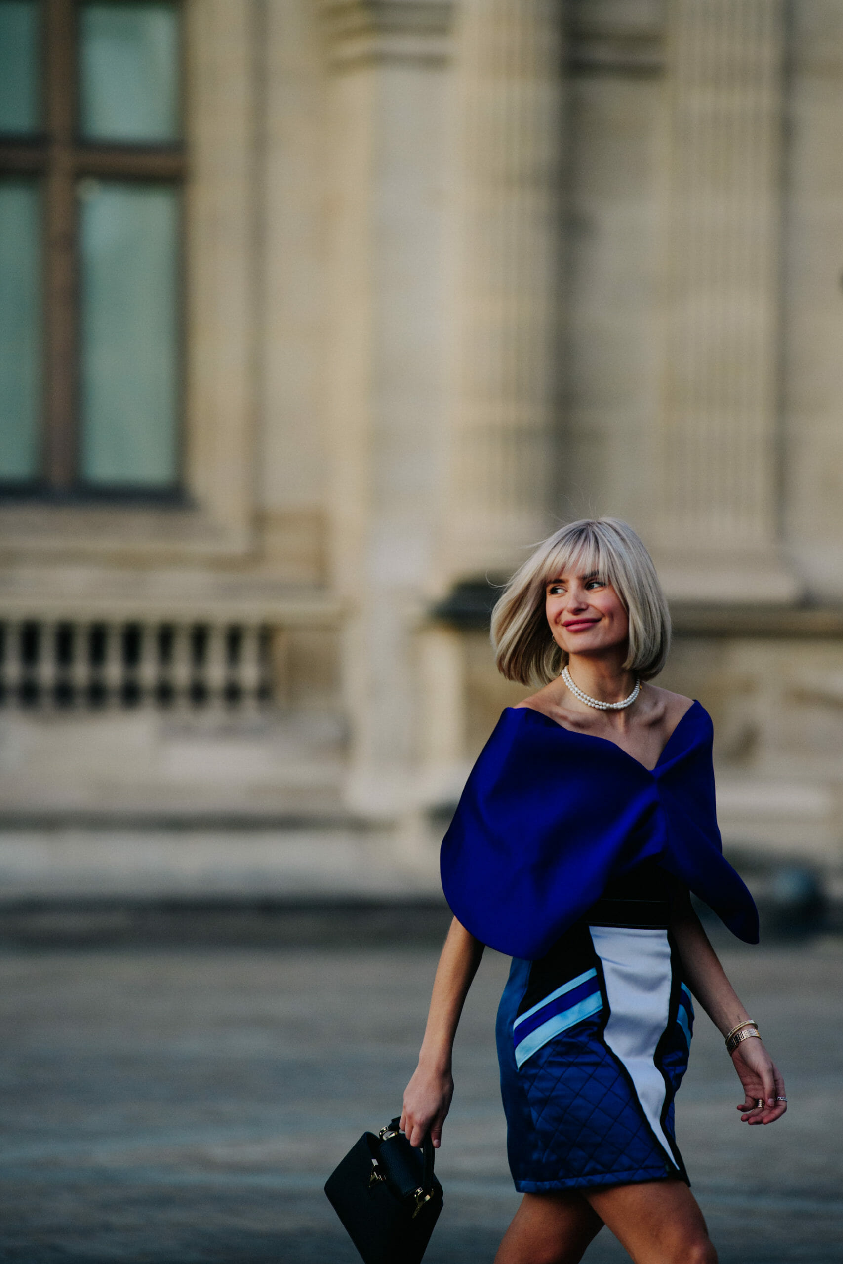 Woman wearing Louis Vuitton