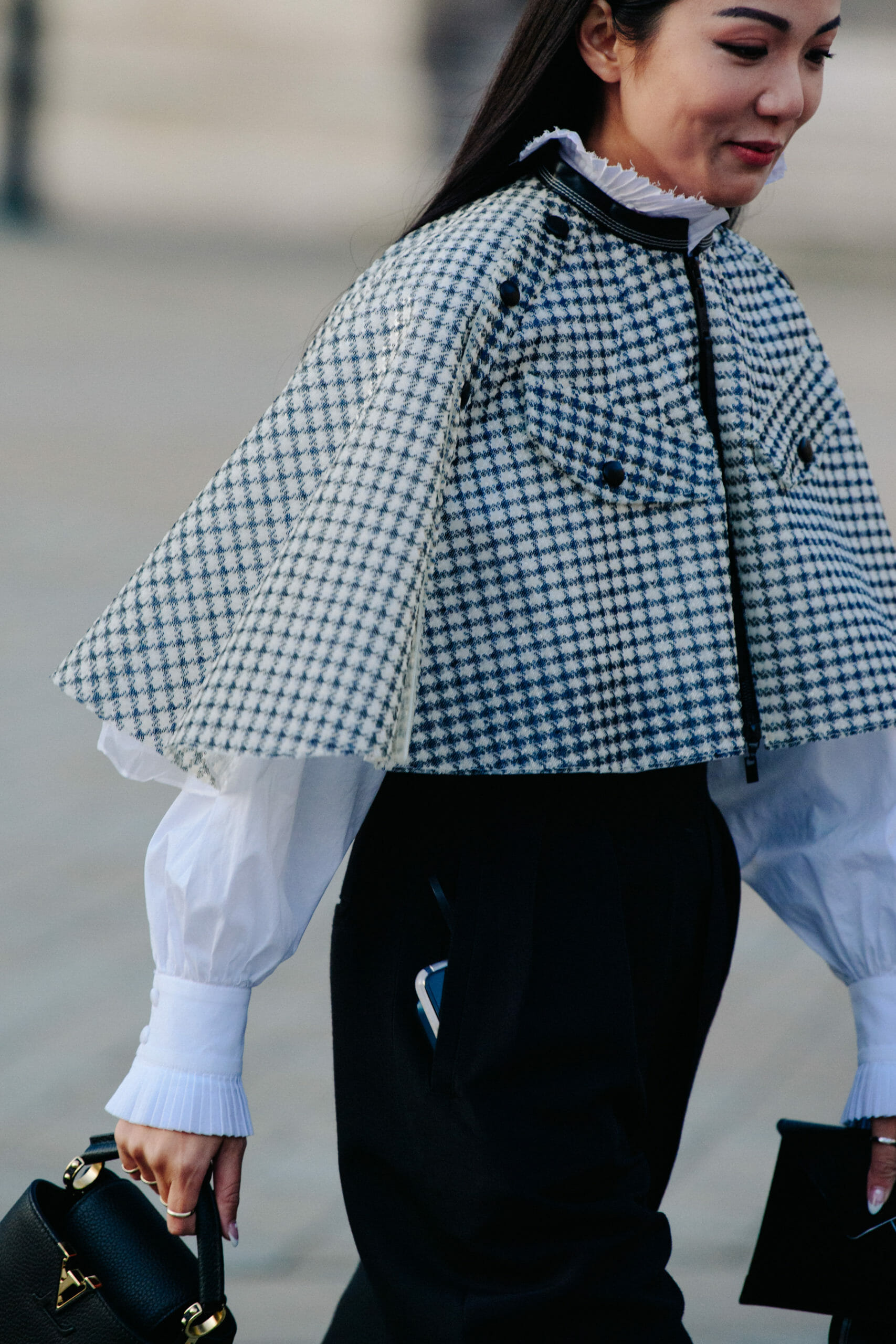 Woman wearing white shirt