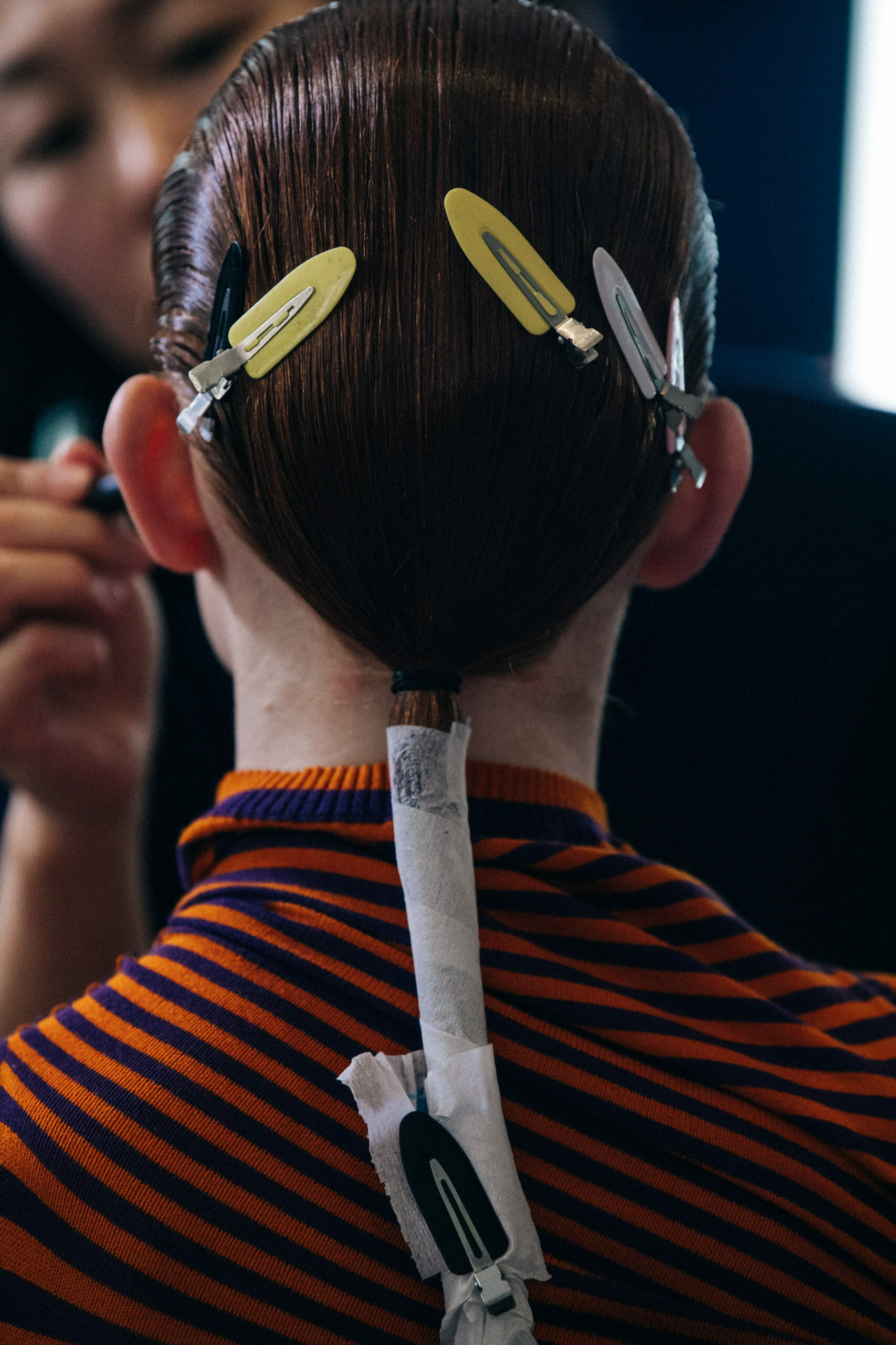 Model in hair and makeup