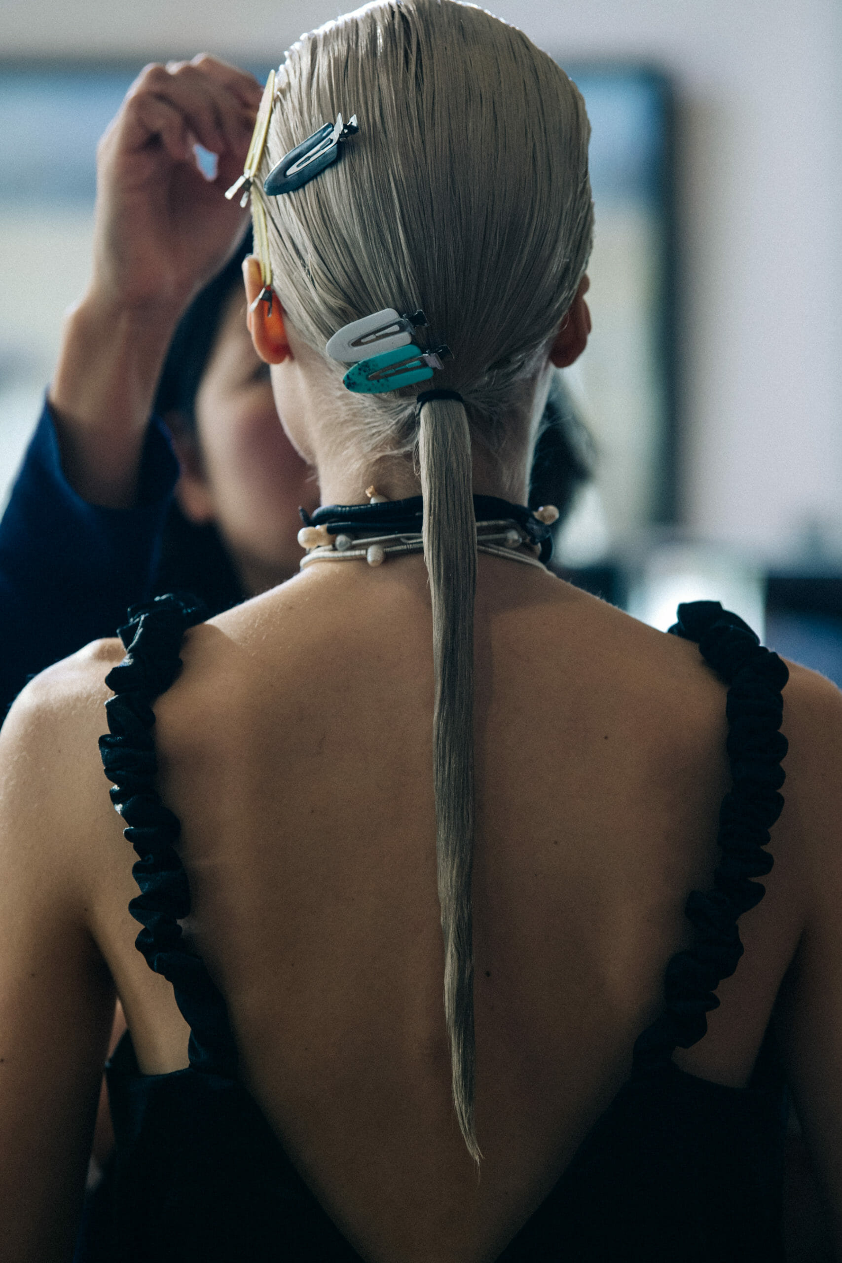 Model in hair and makeup