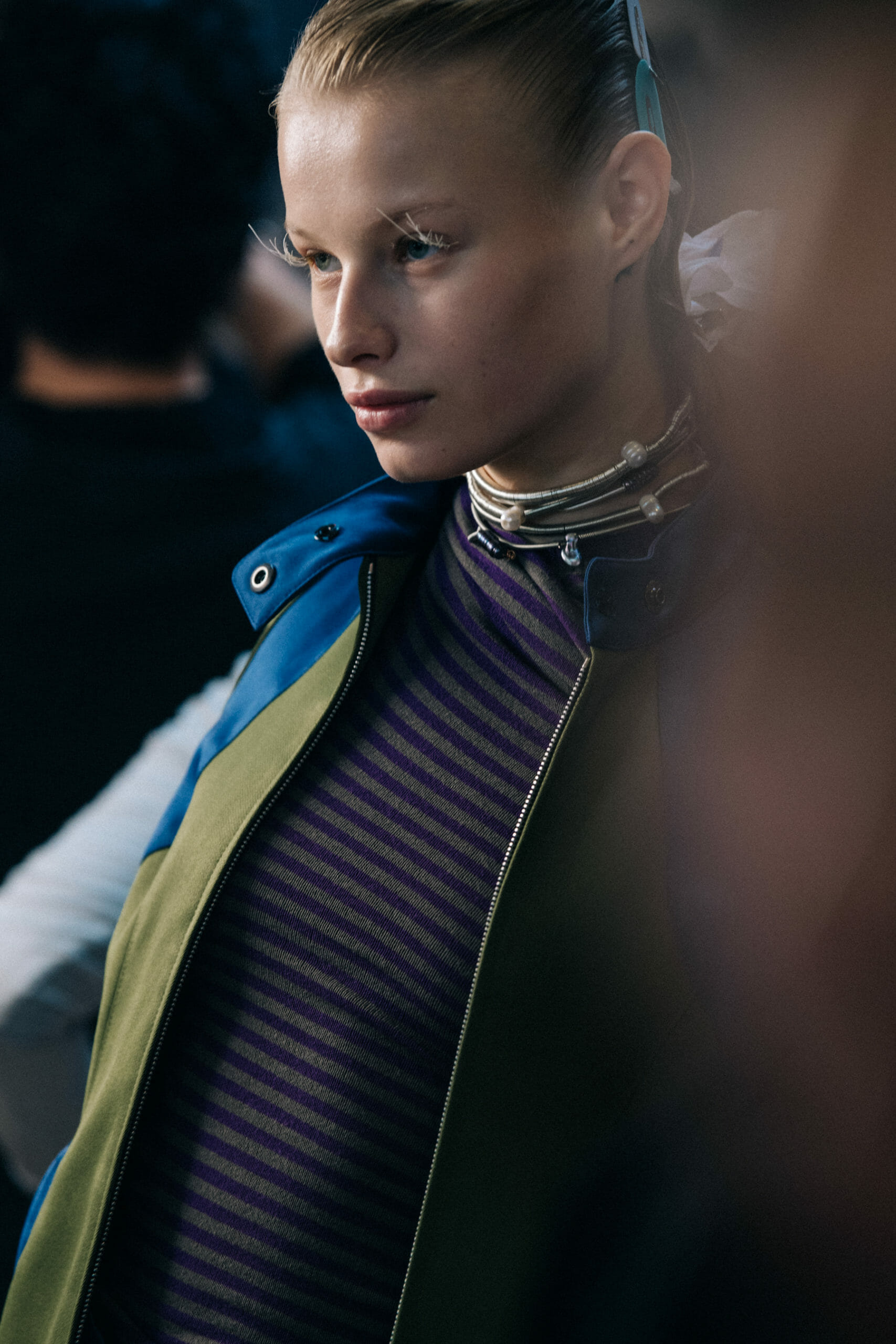 Models wearing dark Kiko Kostadinov outfits