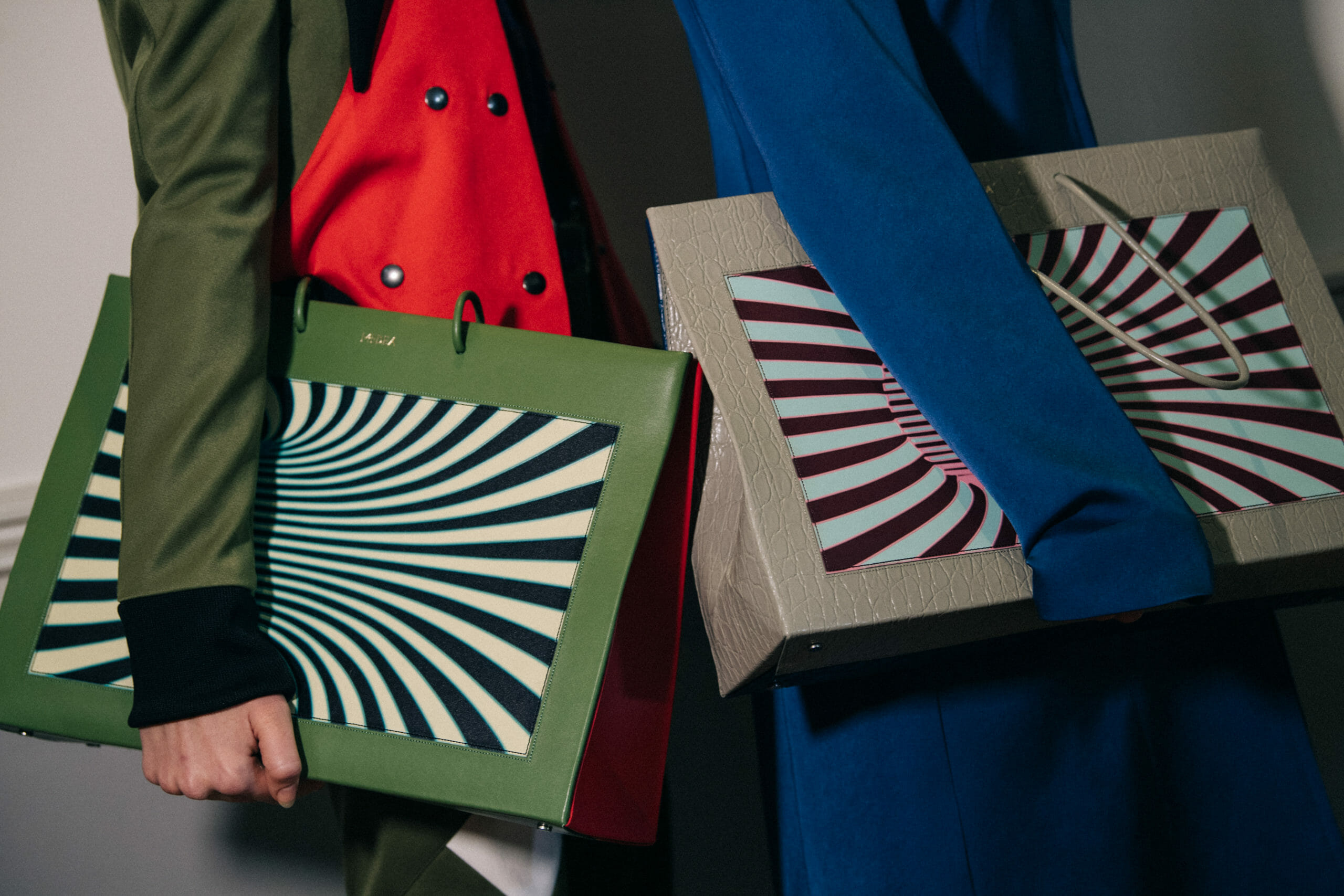 Bags at Kiko Kostadinov show