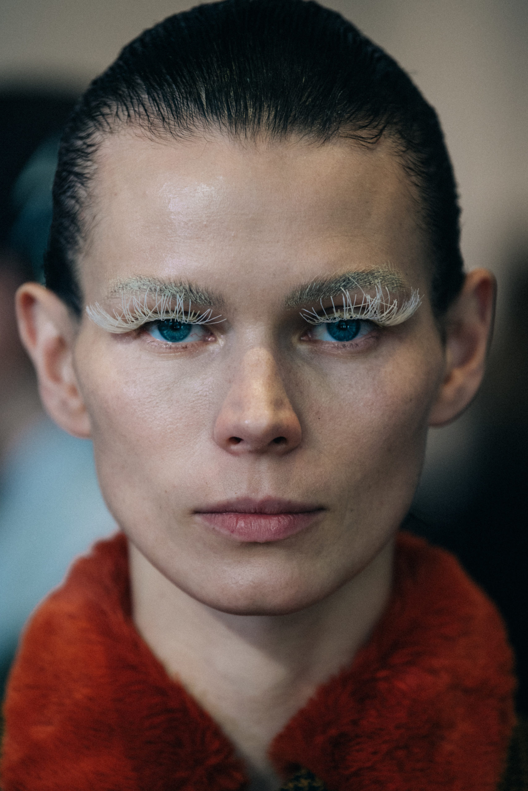 Models wearing furry jackets