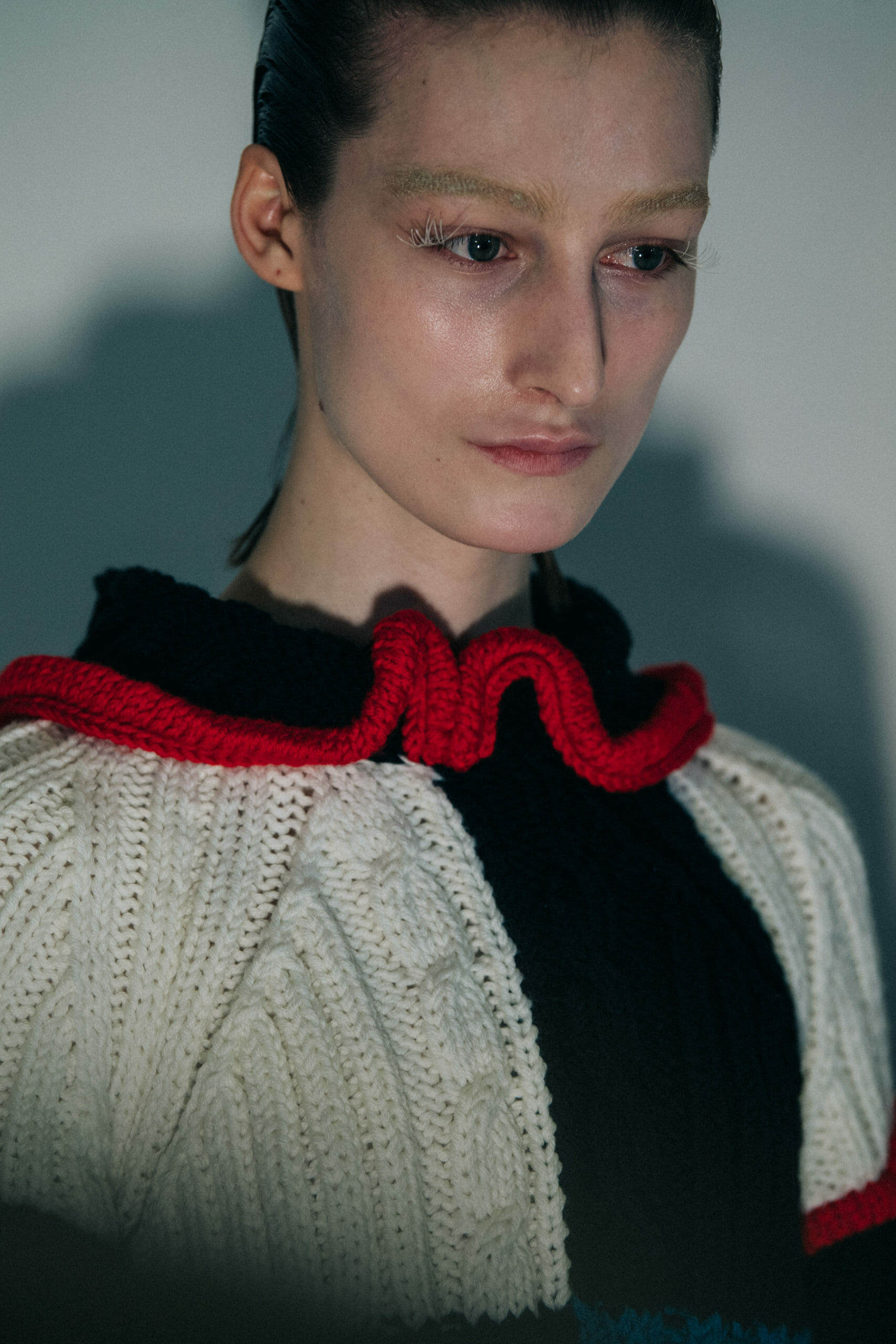Models wearing dark Kiko Kostadinov outfits