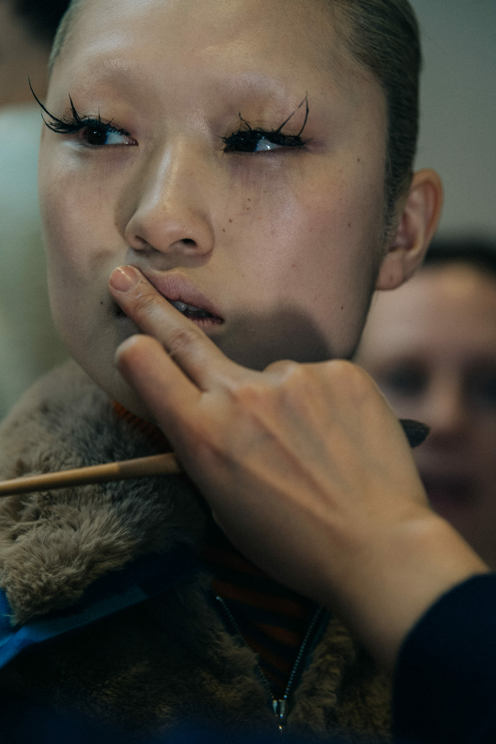 Model in hair and makeup