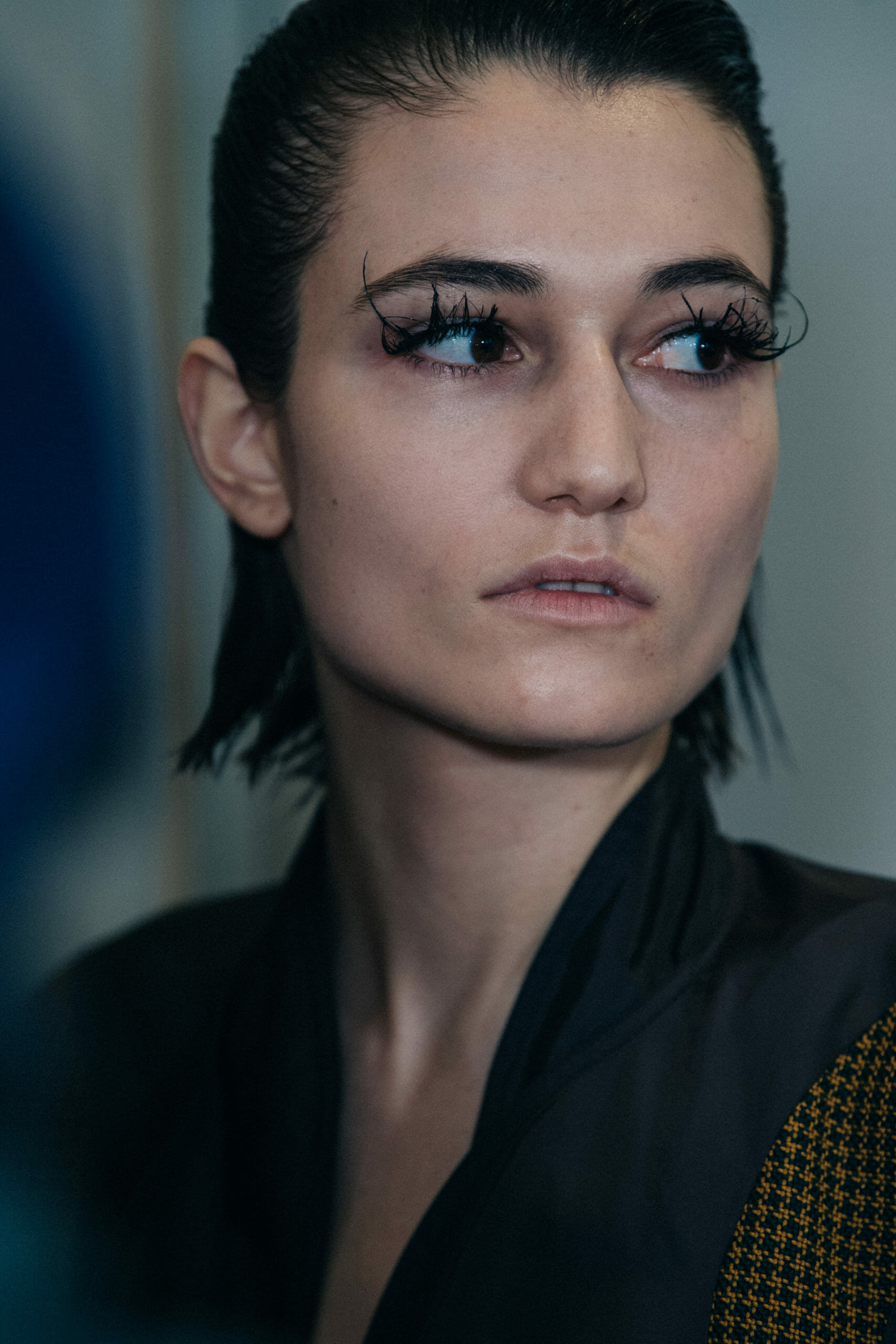 Models wearing dark Kiko Kostadinov outfits