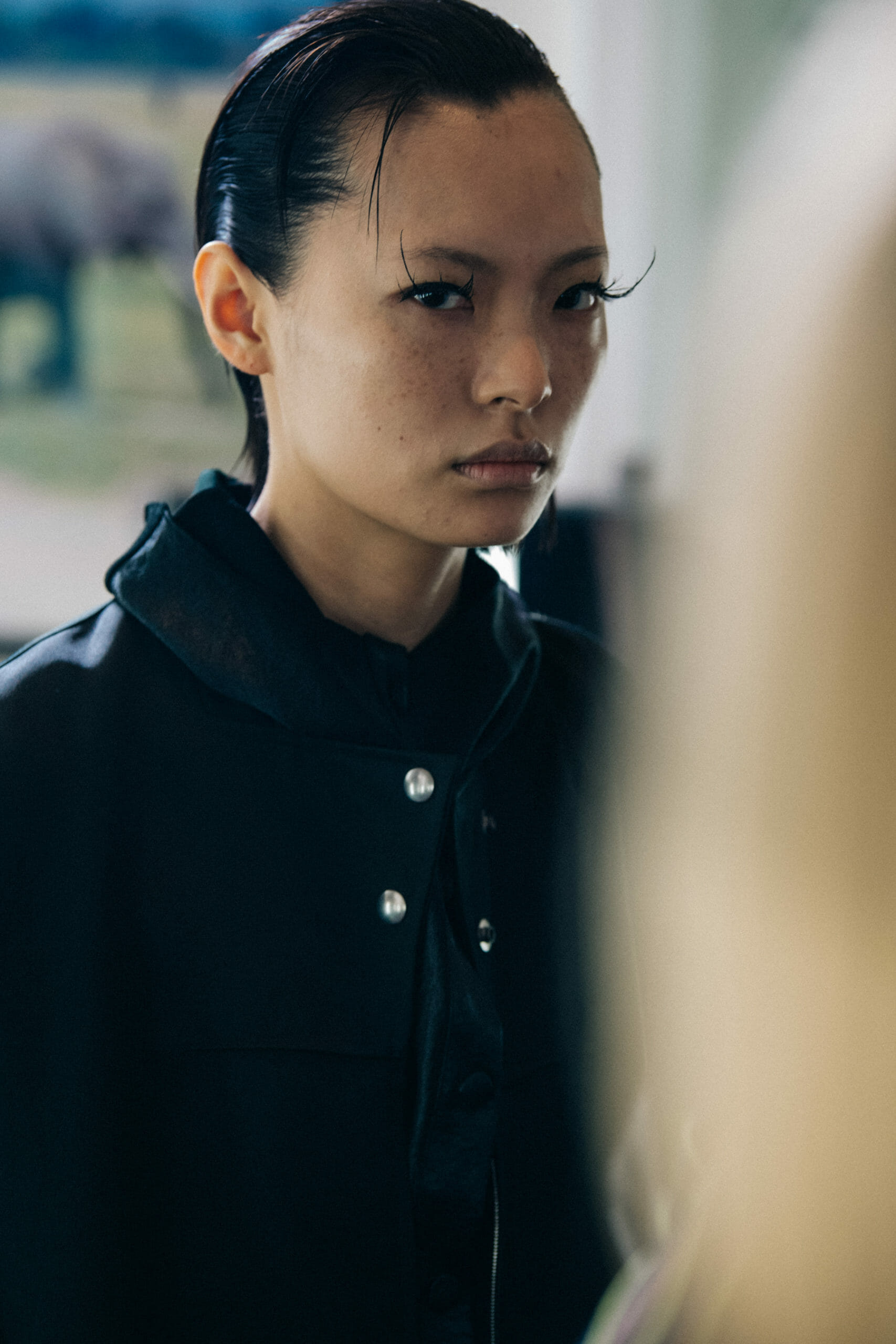 Models wearing dark Kiko Kostadinov outfits