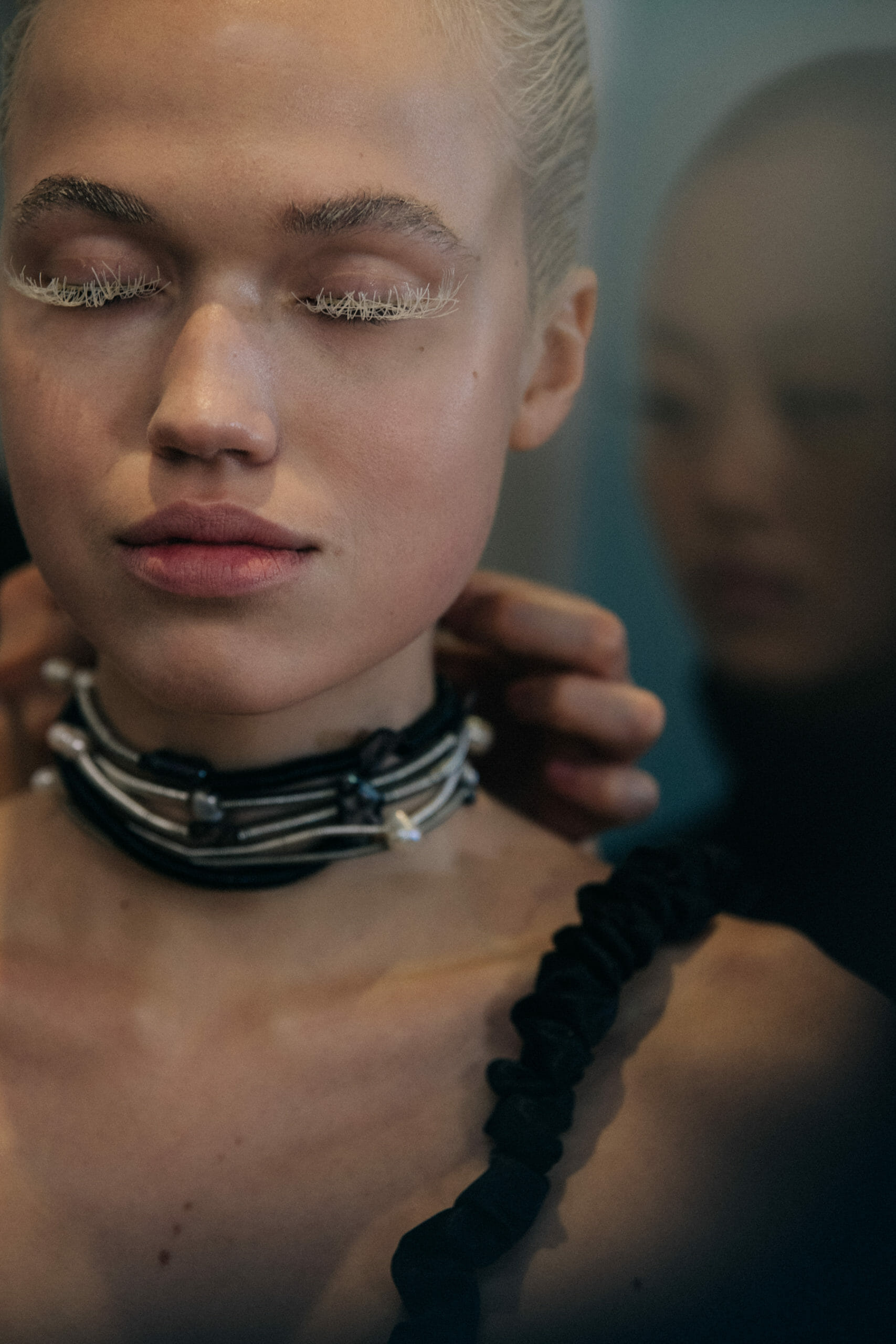 Model in hair and makeup