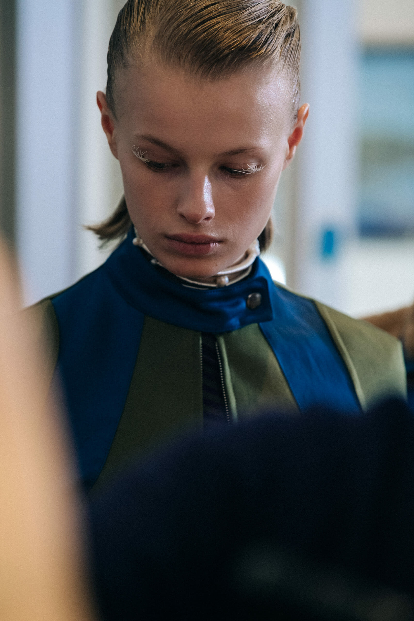 Models wearing dark Kiko Kostadinov outfits