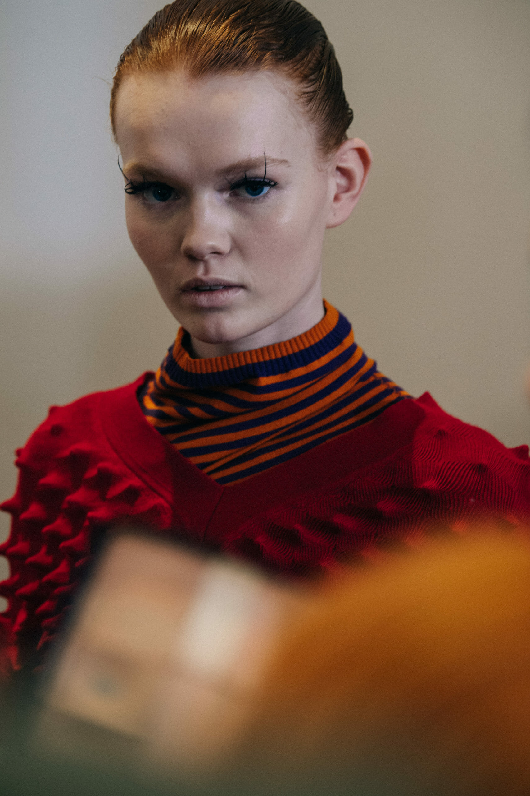 Models wearing colourful Kiko Kostadinov outfits
