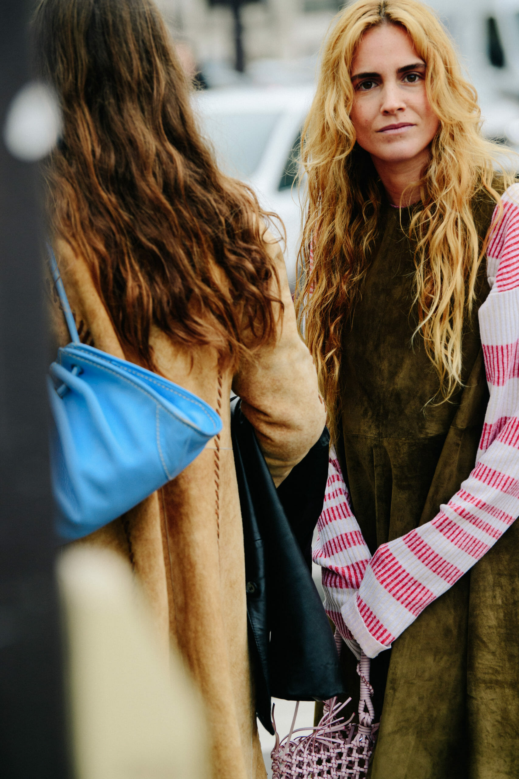 Spanish woman wearing stripes