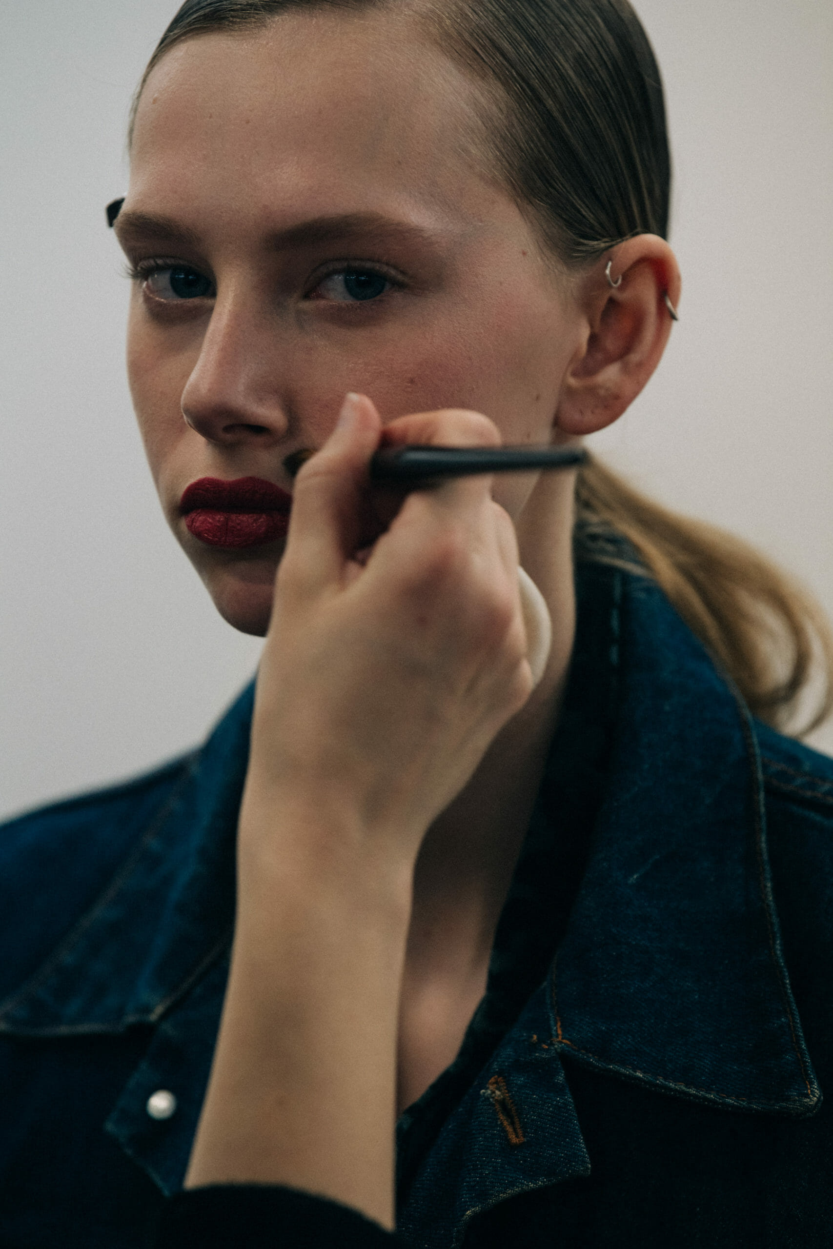 Model in hair and makeup