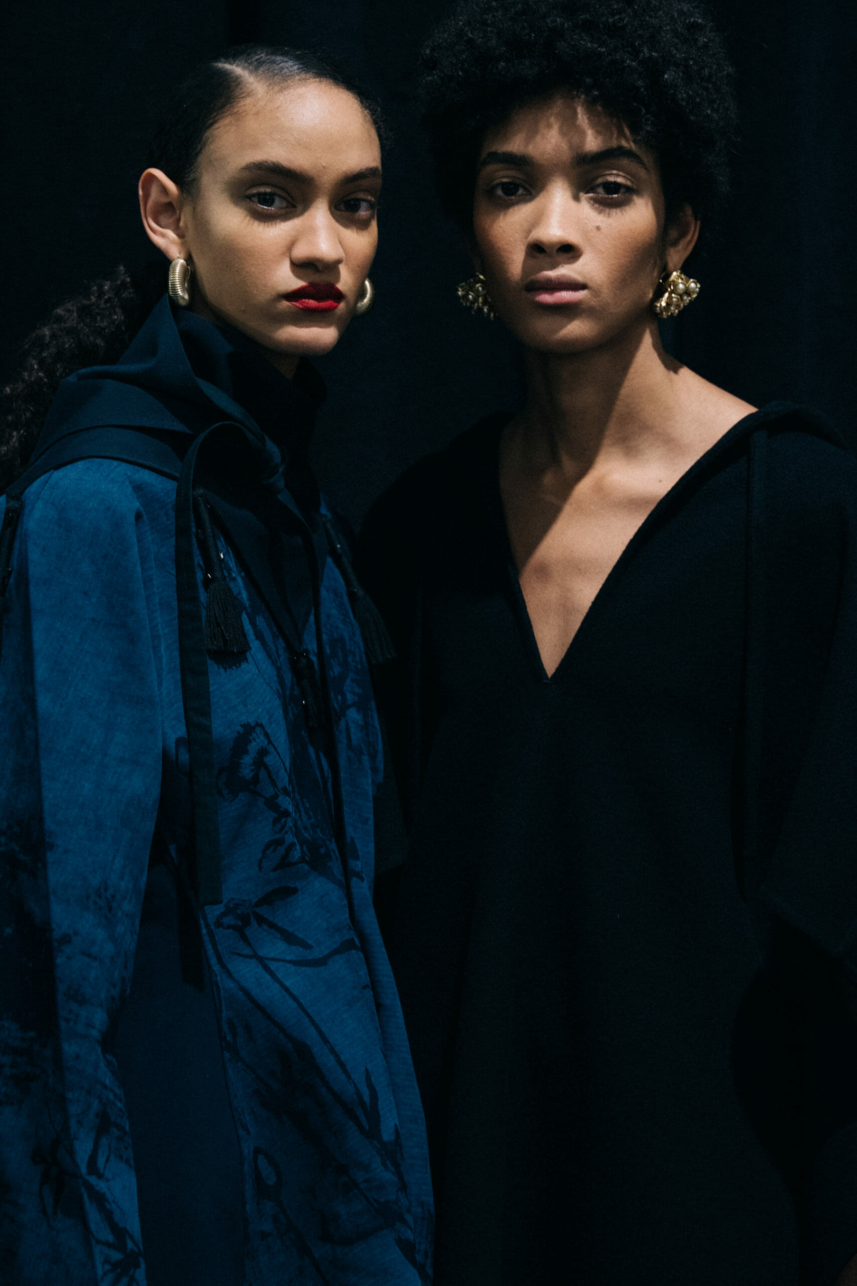 Model wearing black Jil Sander outfit