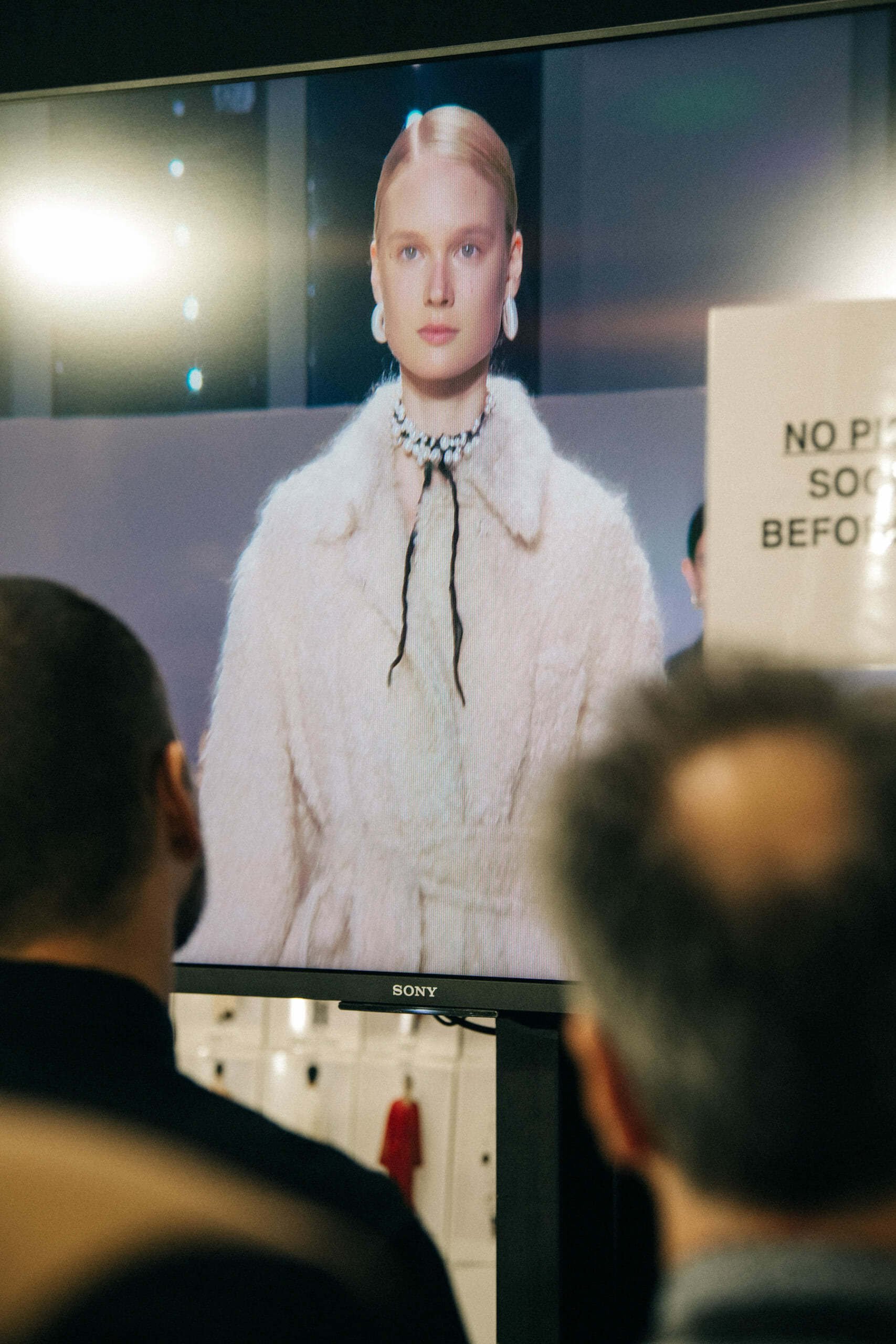 Tv screen at Jil Sander