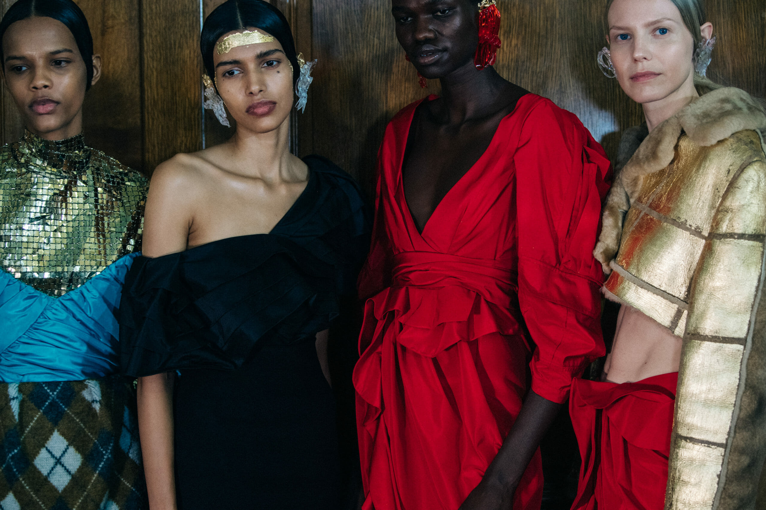 Models wearing Preen