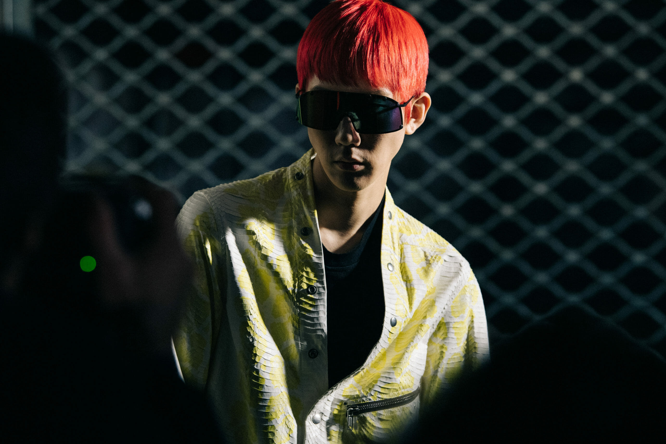 Model with orange hair