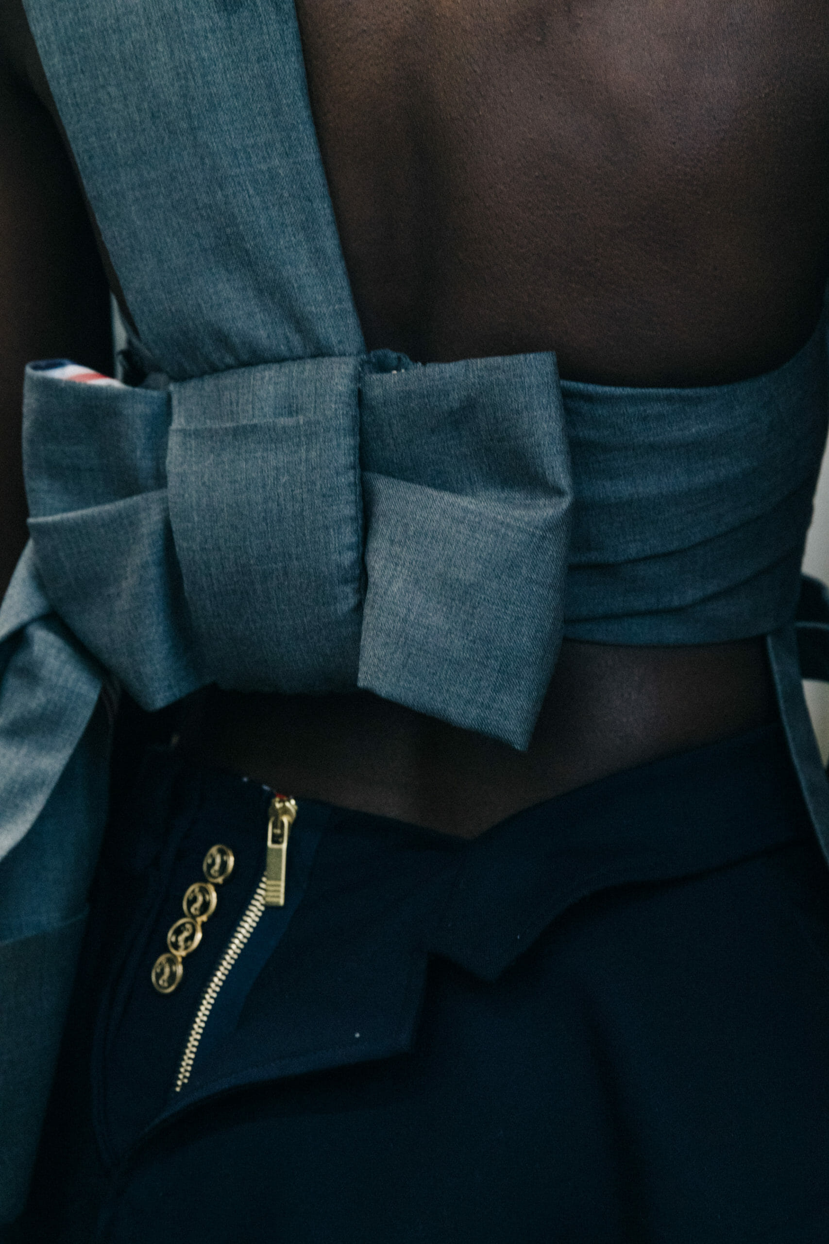Models wearing Thom Browne suits