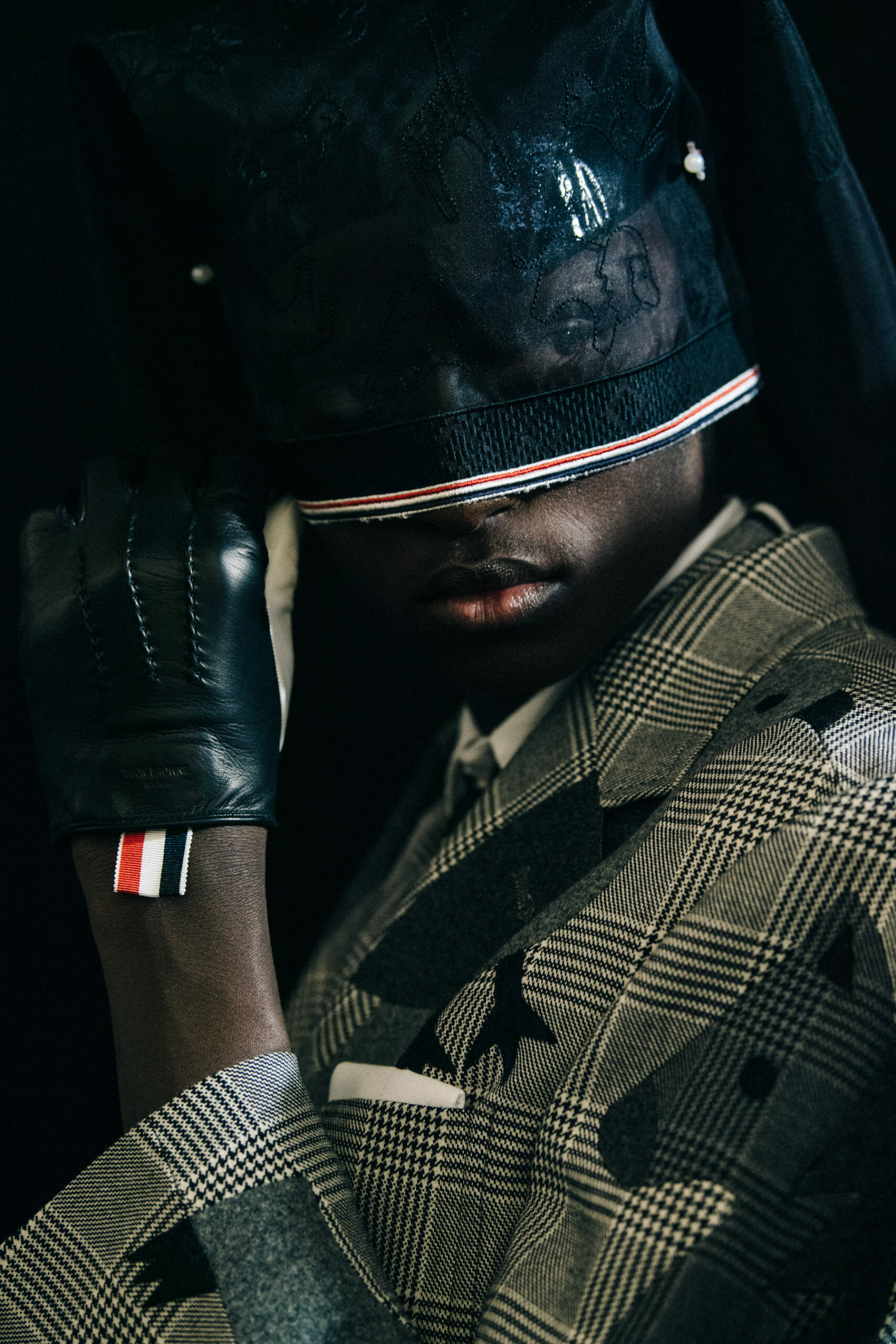 Models wearing Thom Browne suits
