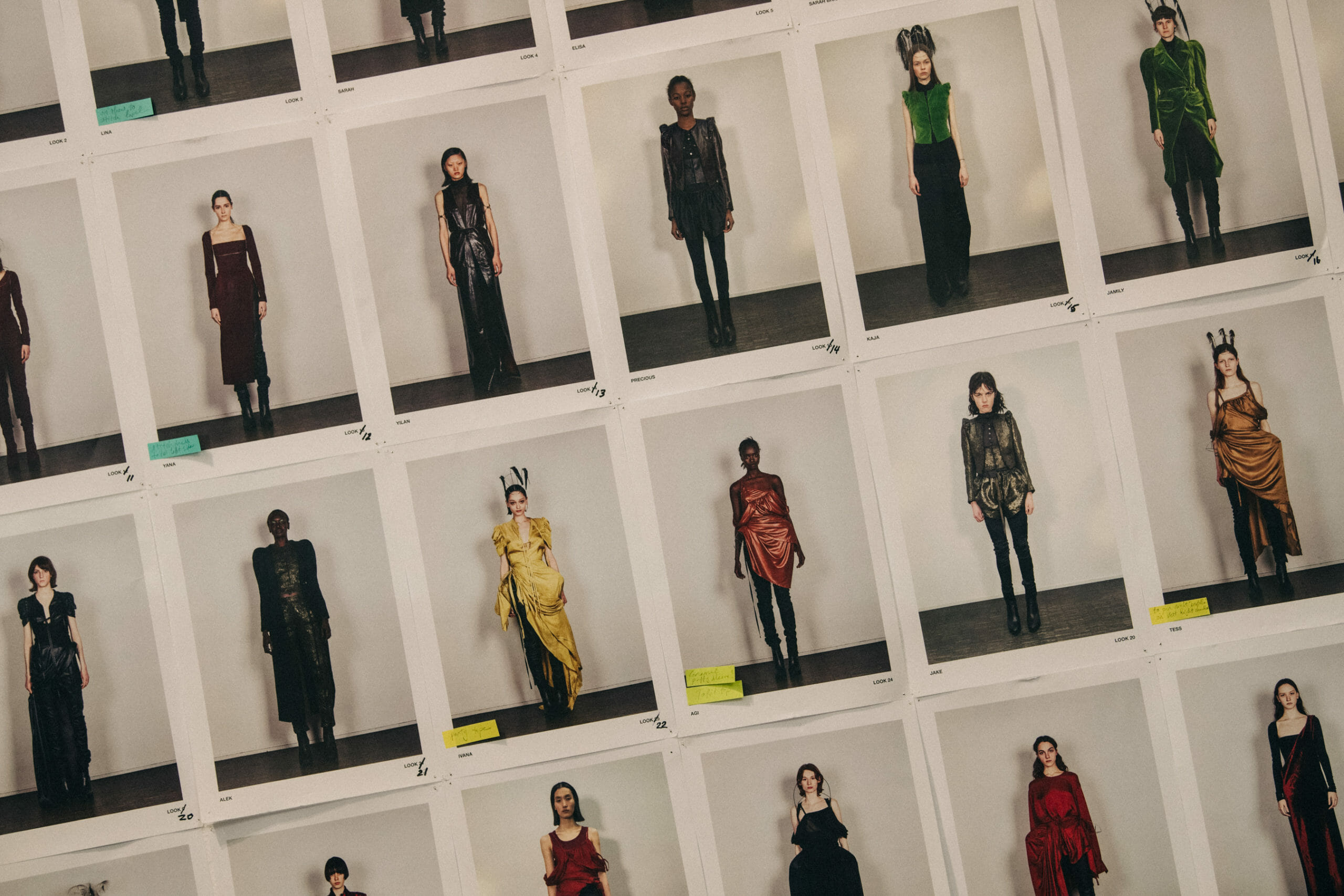 Model board at Ann Demeulemeester
