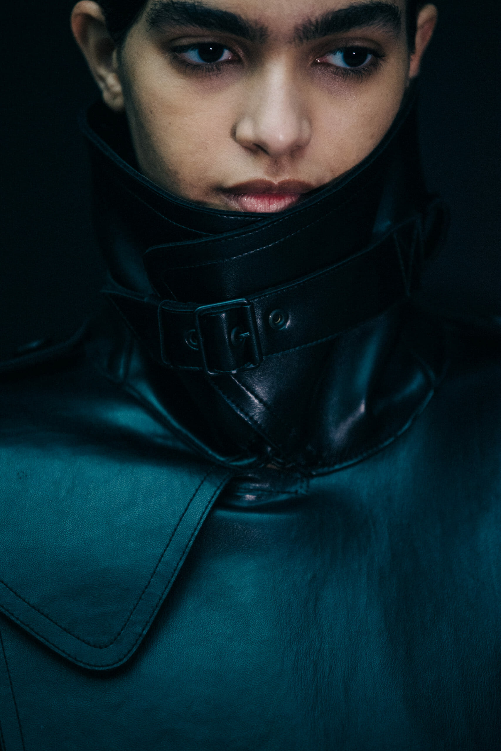 Models wearing black Mugler outfit
